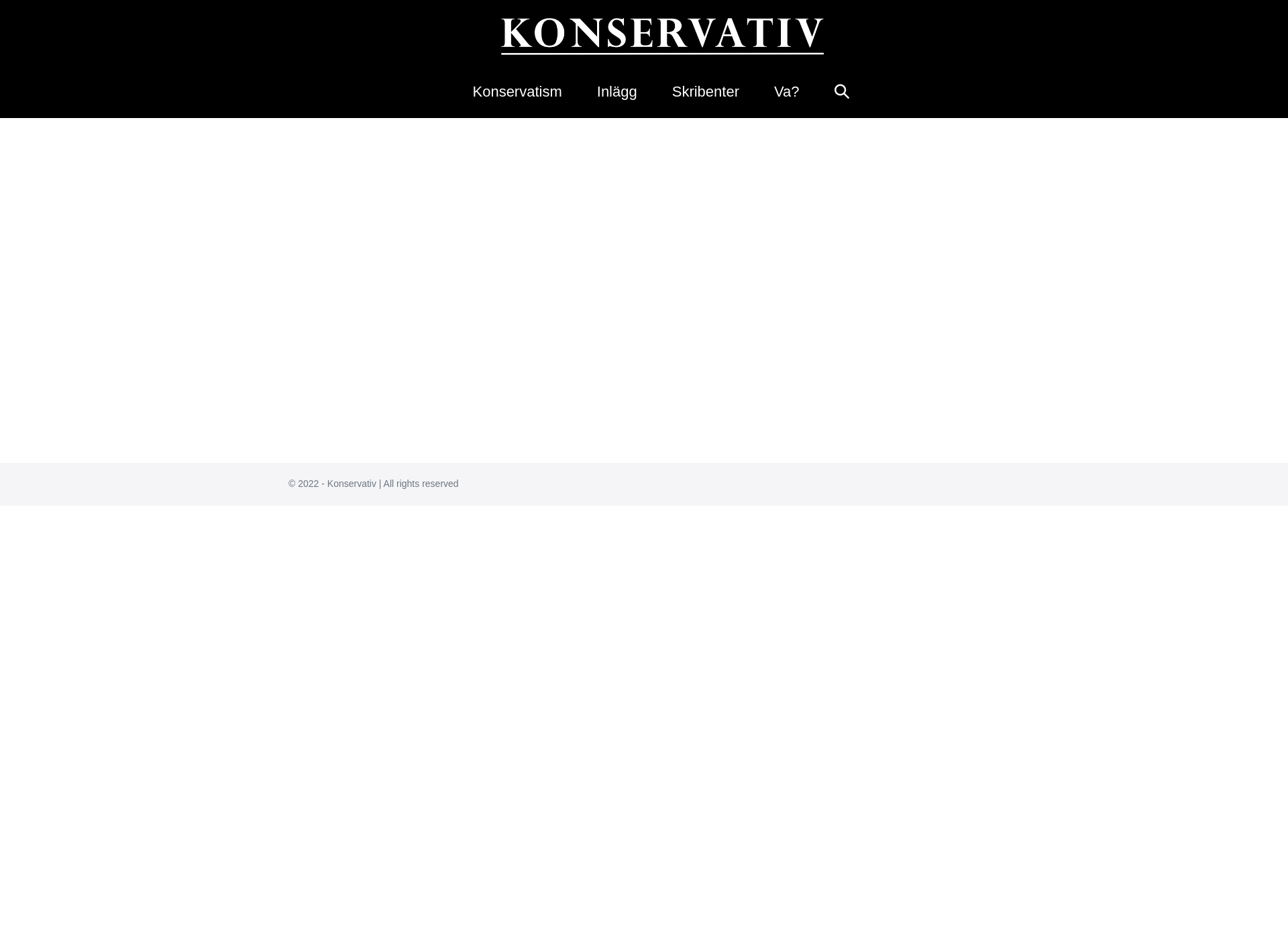 Skärmdump för konservativ.fi