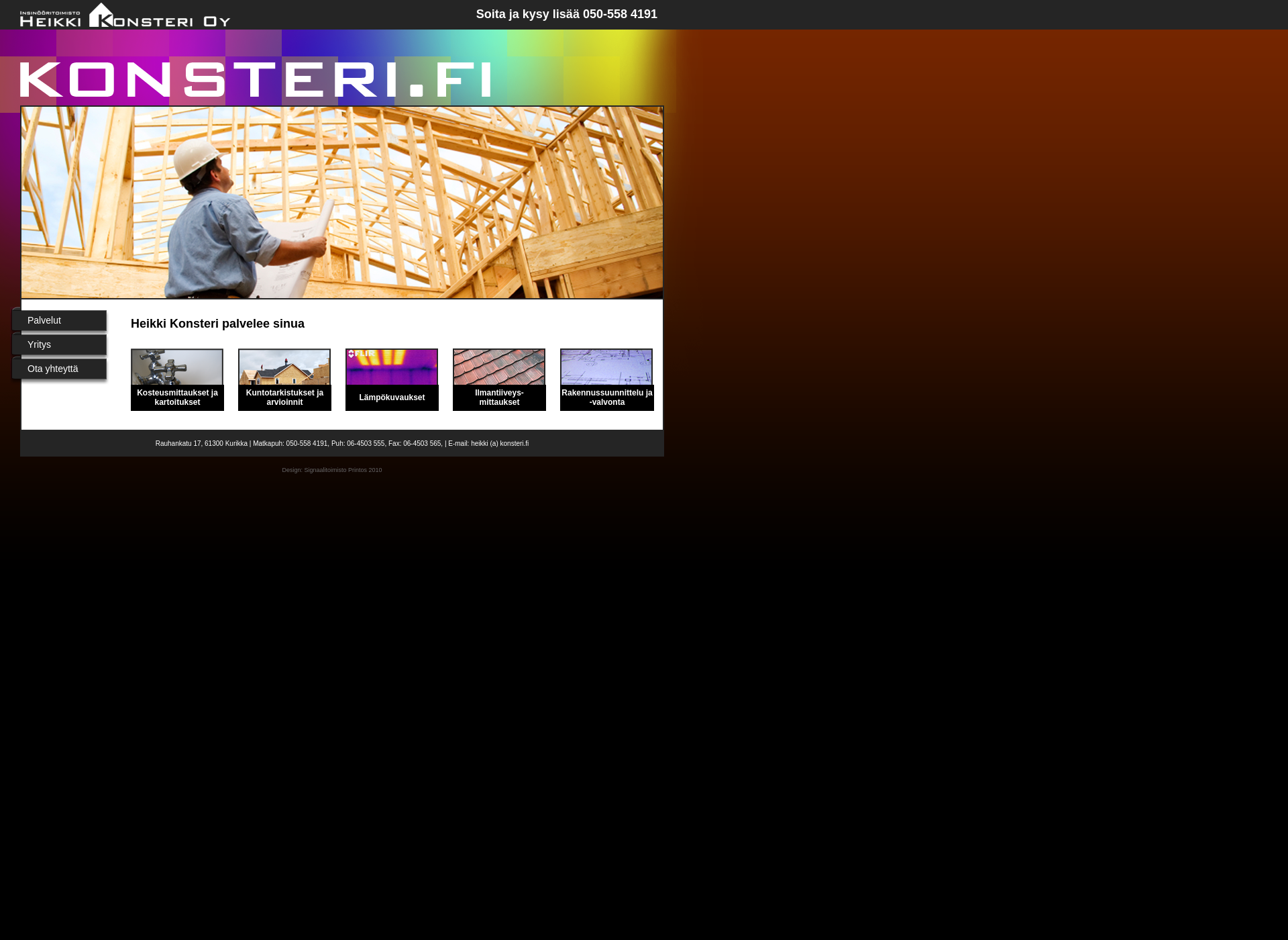Screenshot for konsteri.fi