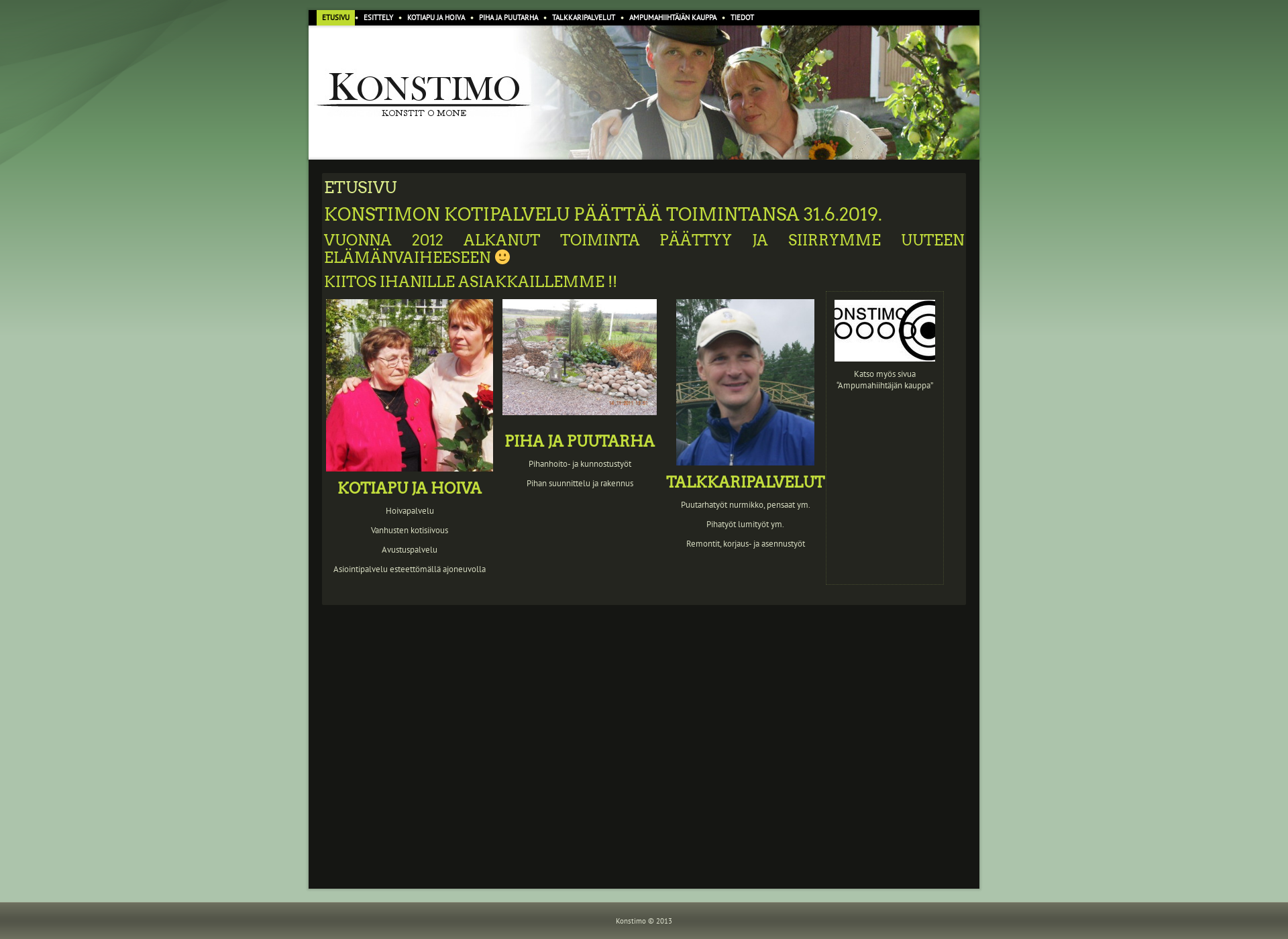 Screenshot for konstimo.fi