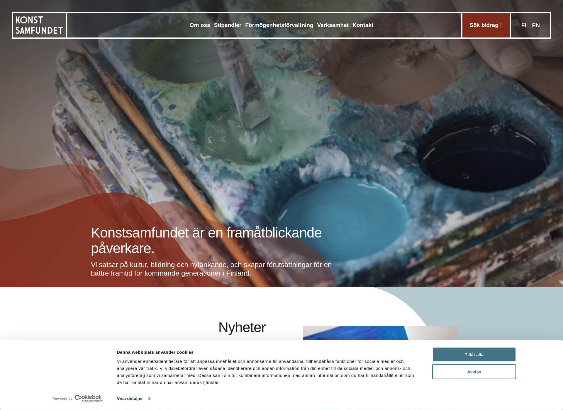 Screenshot for konstsamfundet.fi