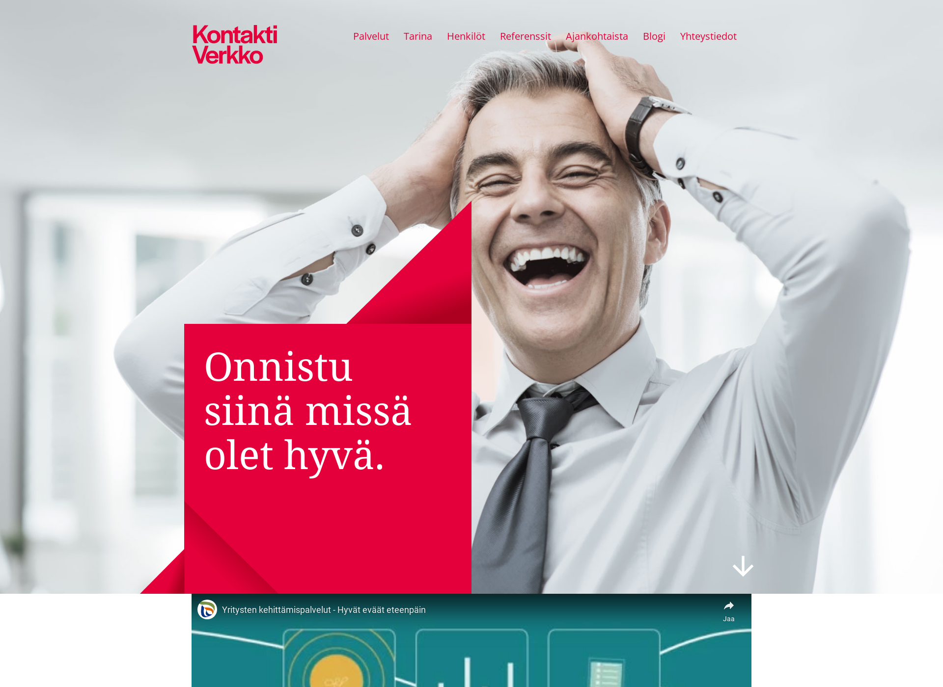 Screenshot for kontaktiverkko.fi