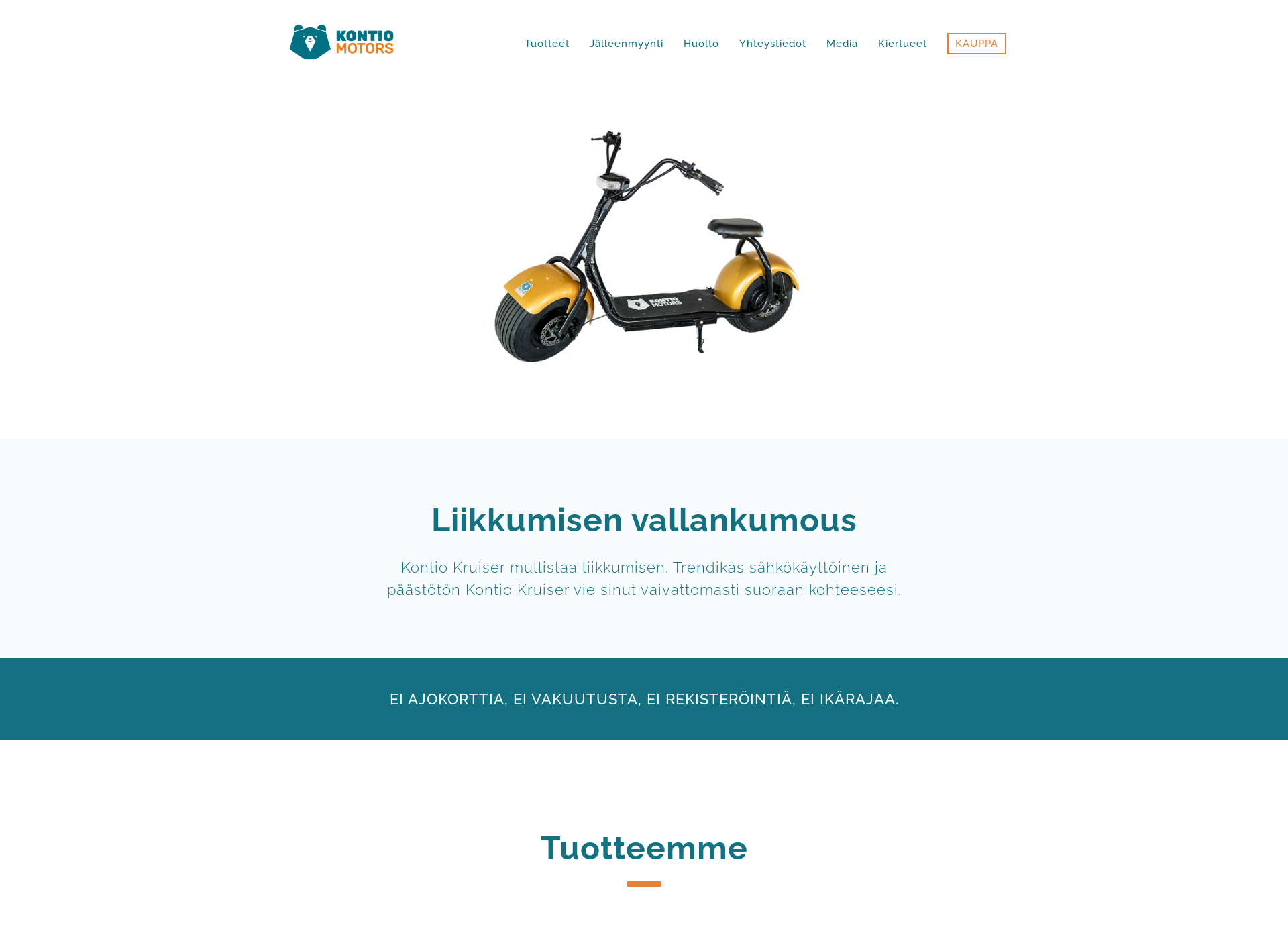 Screenshot for kontiomotors.fi