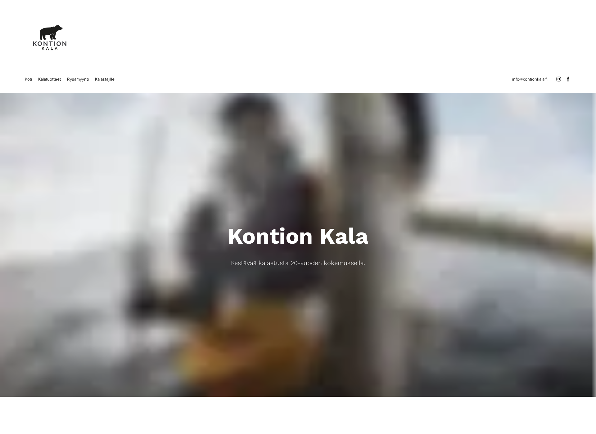 Skärmdump för kontionkala.fi