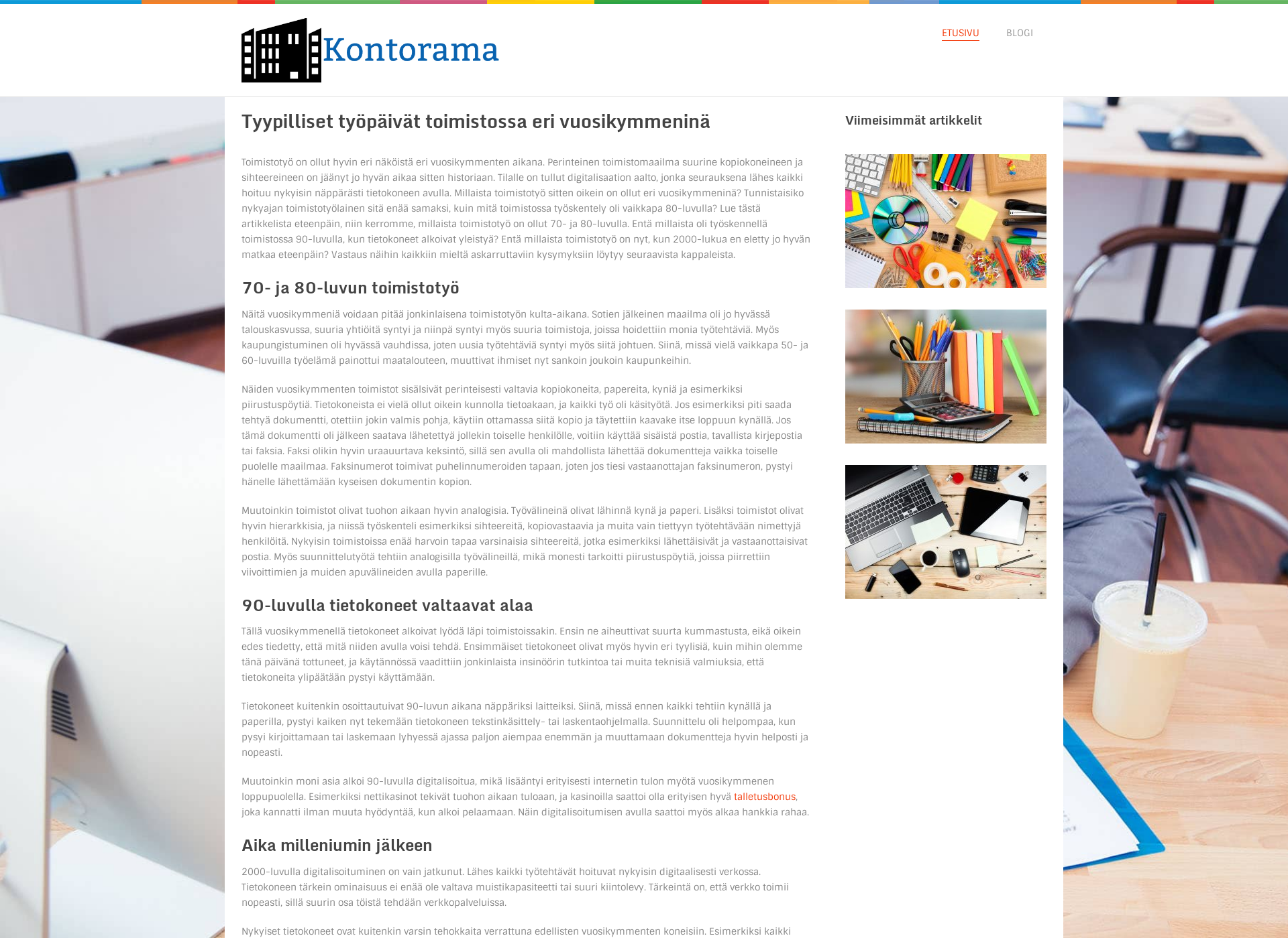 Screenshot for kontorama.fi
