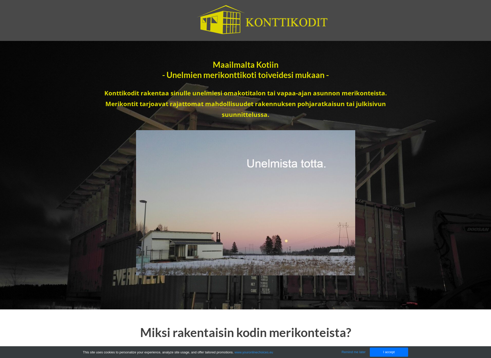 Skärmdump för konttikodit.fi