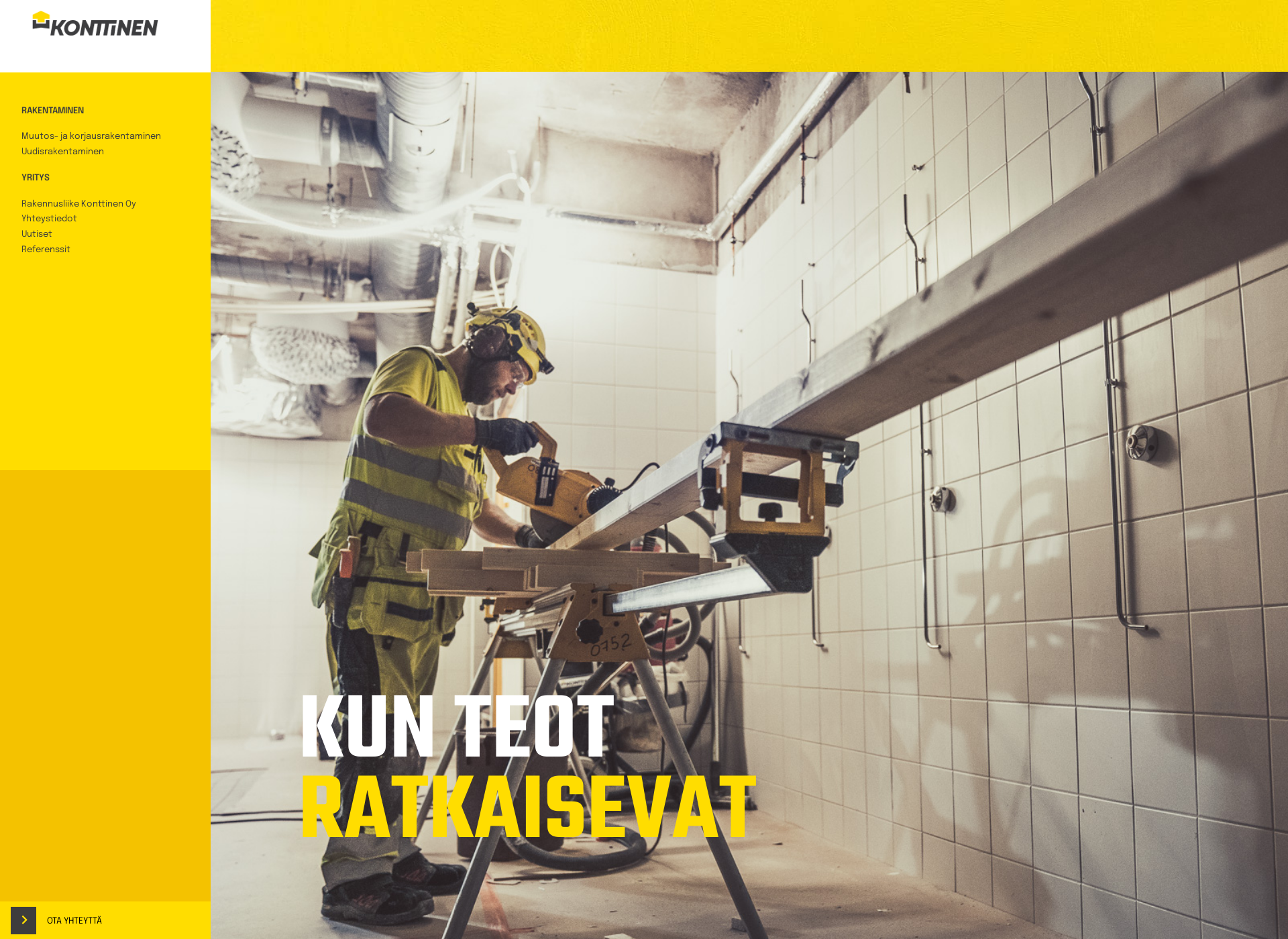Skärmdump för konttinen.fi