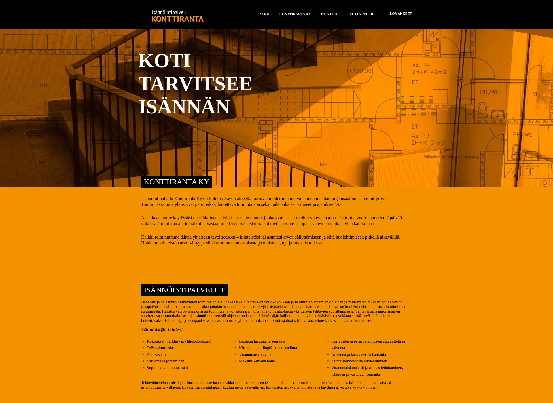 Screenshot for konttiranta.fi