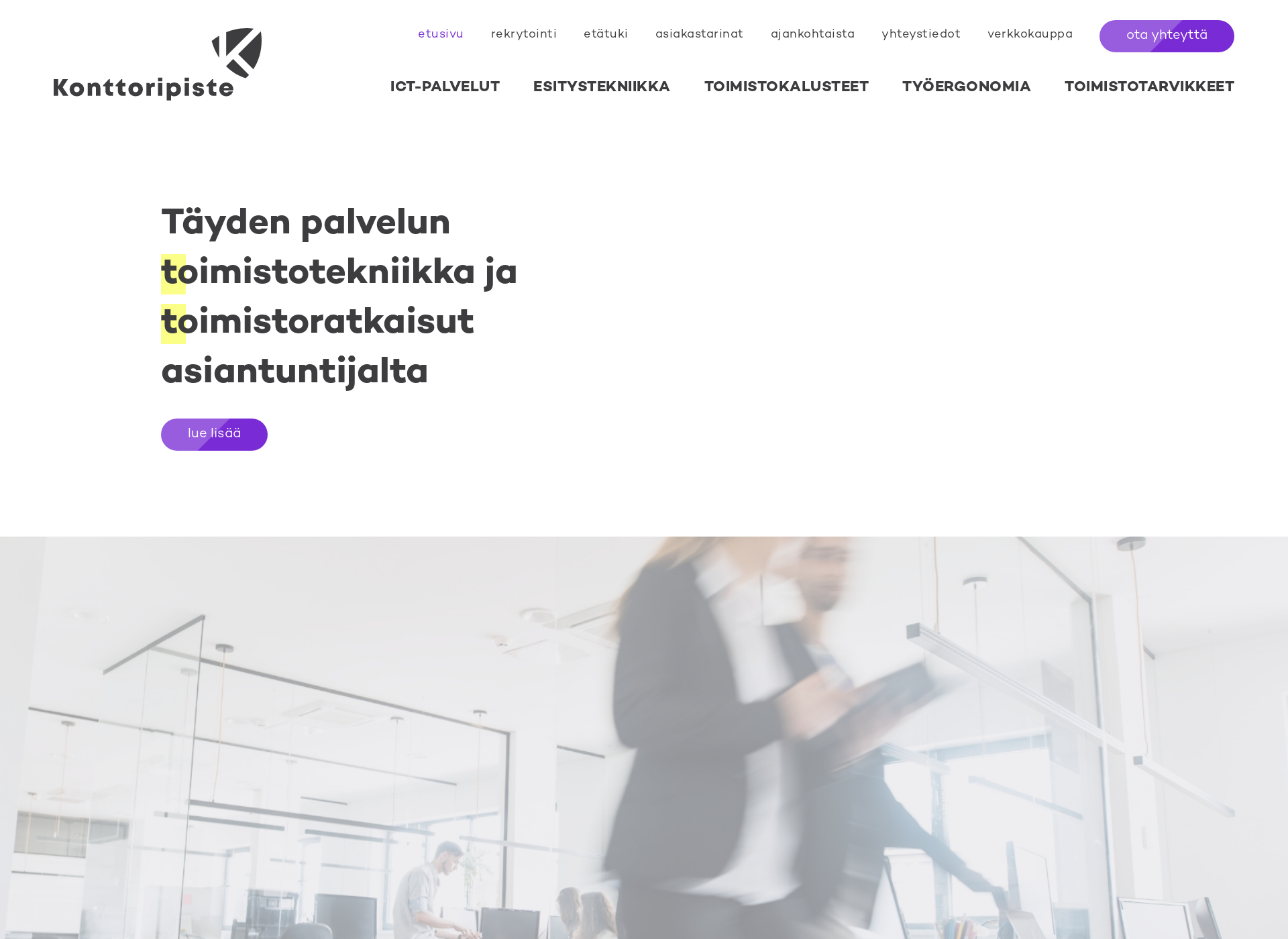Screenshot for konttoripiste.fi