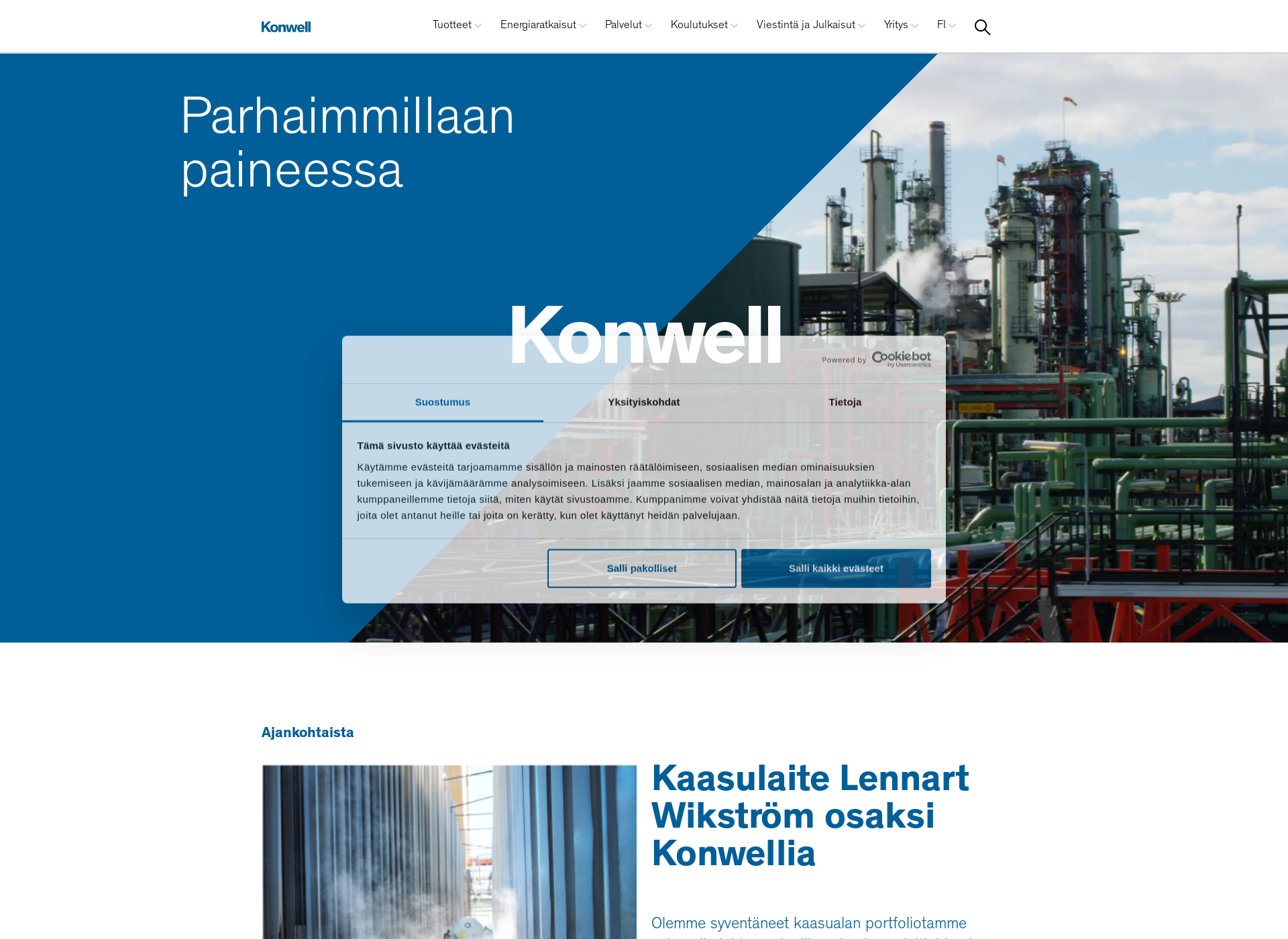 Screenshot for konwell.fi
