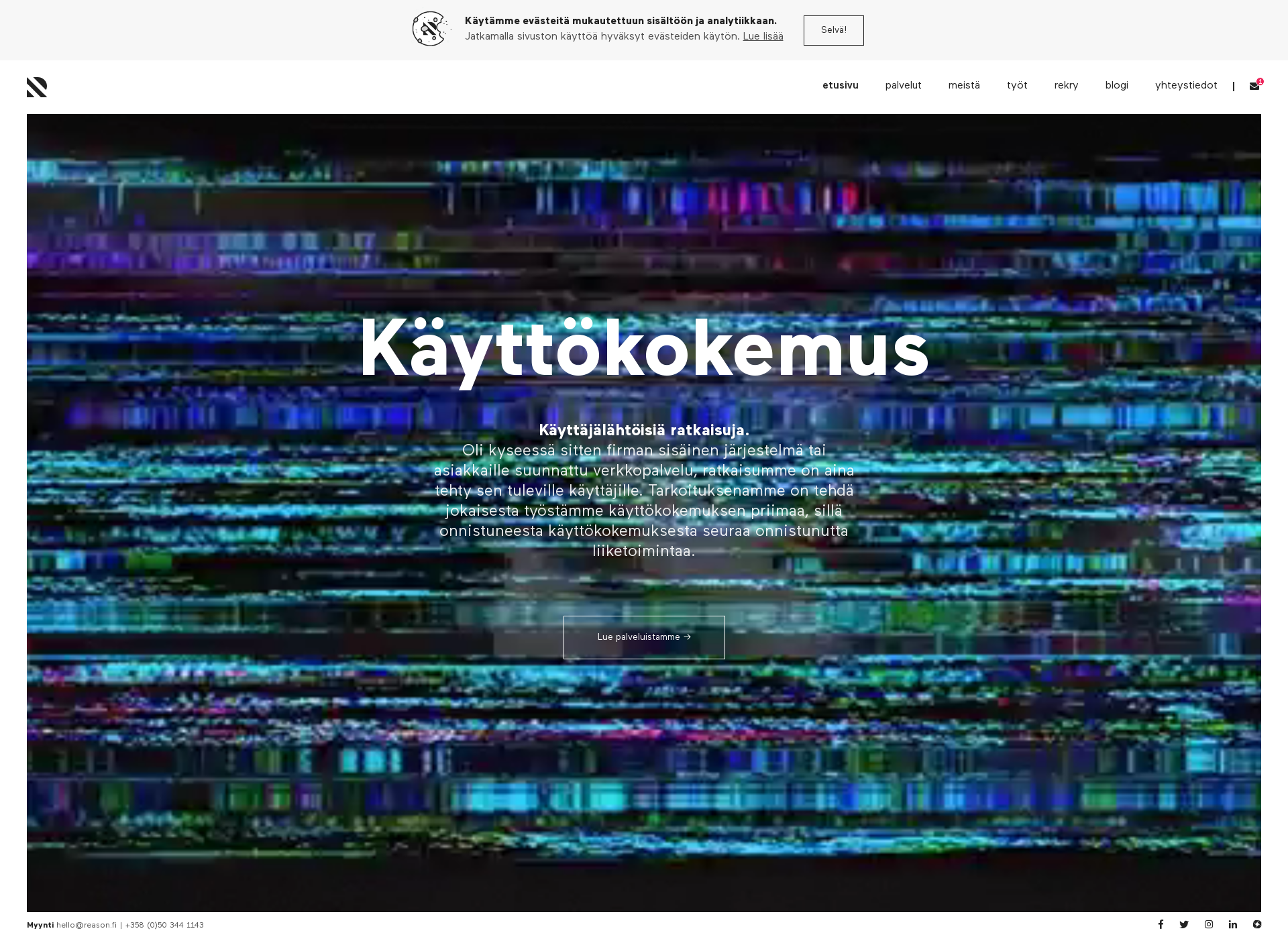 Skärmdump för koodiavain.fi