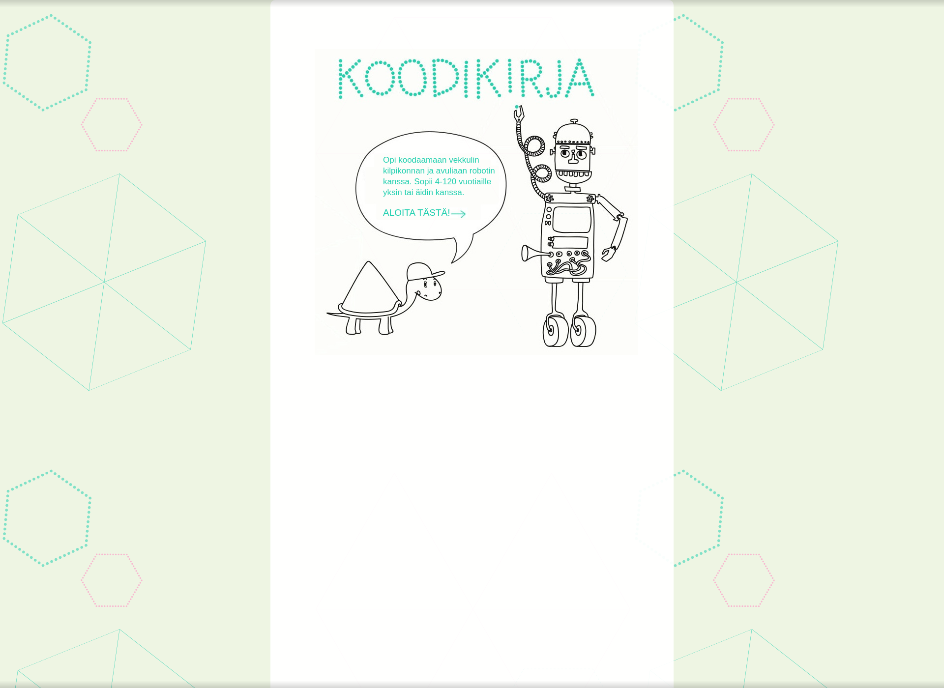 Screenshot for koodikirja.fi