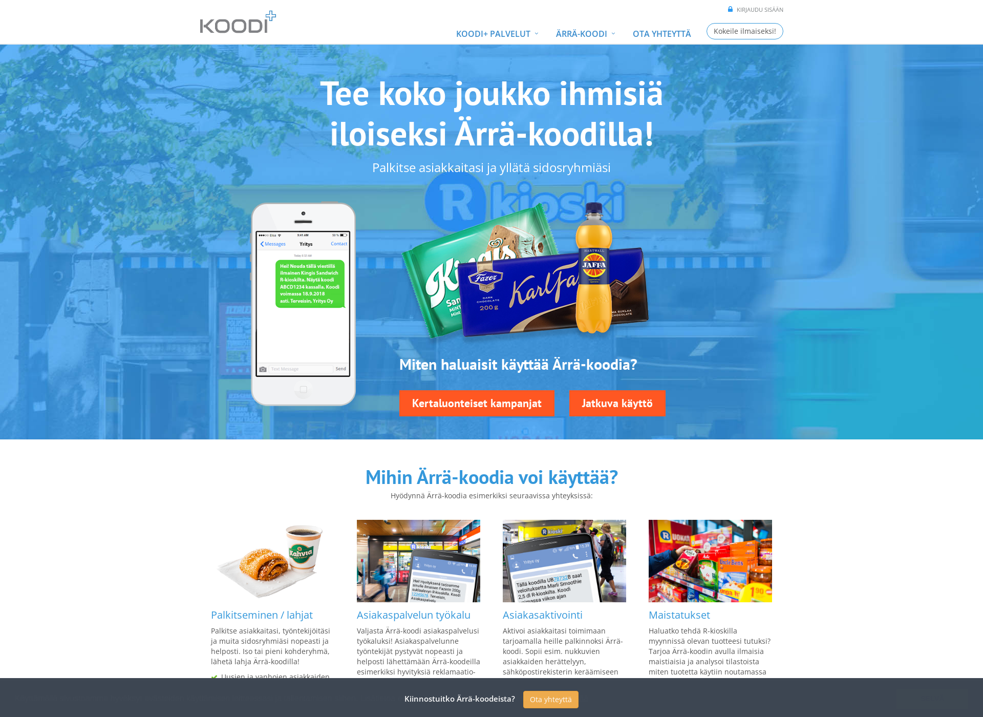 Screenshot for koodiplus.fi