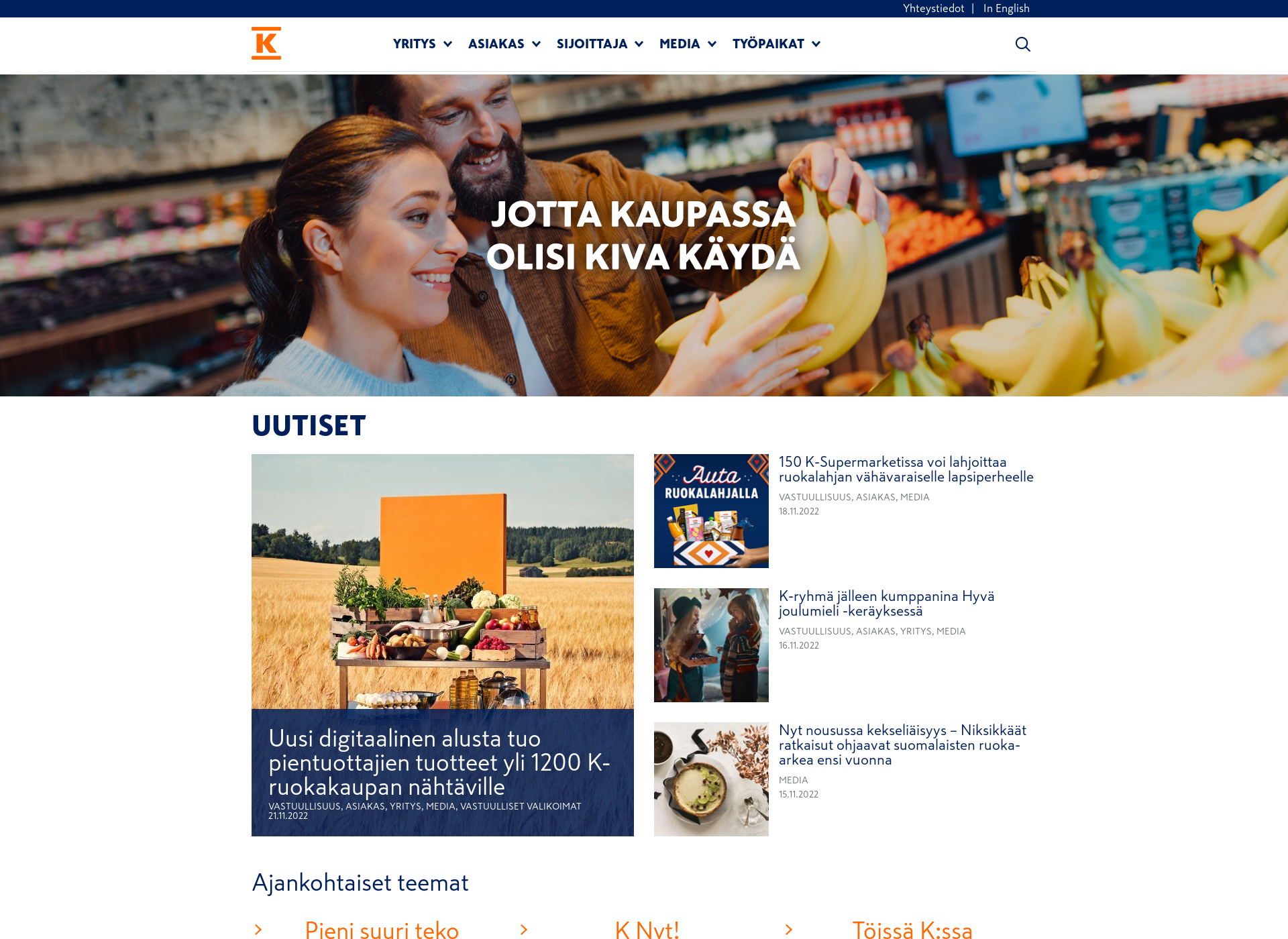 Screenshot for kookenka.fi