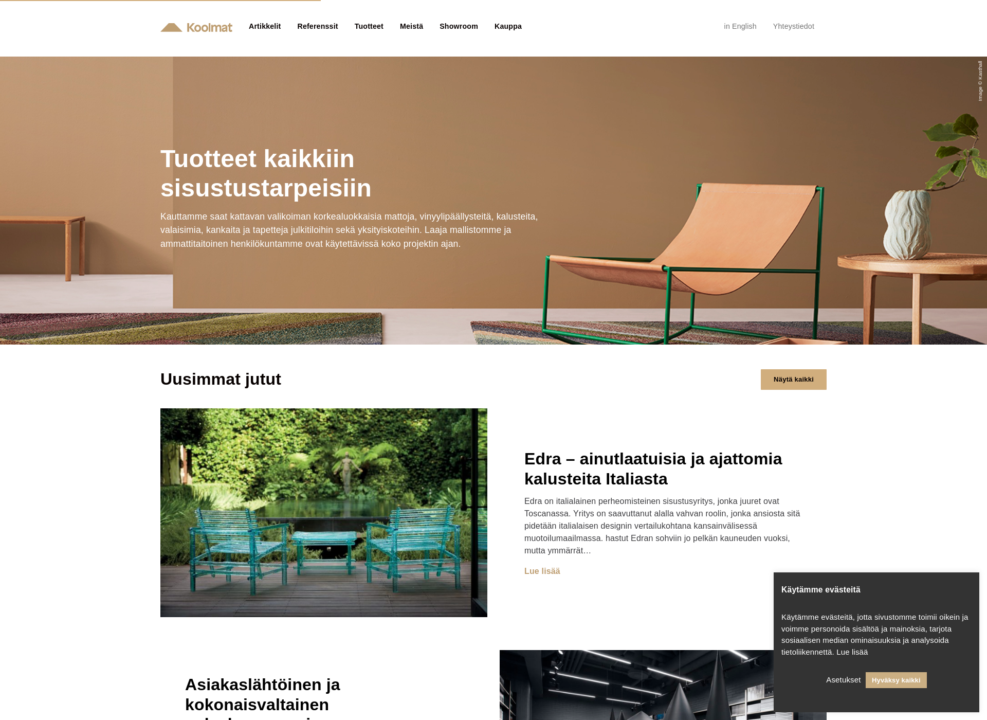 Screenshot for koolmat.fi