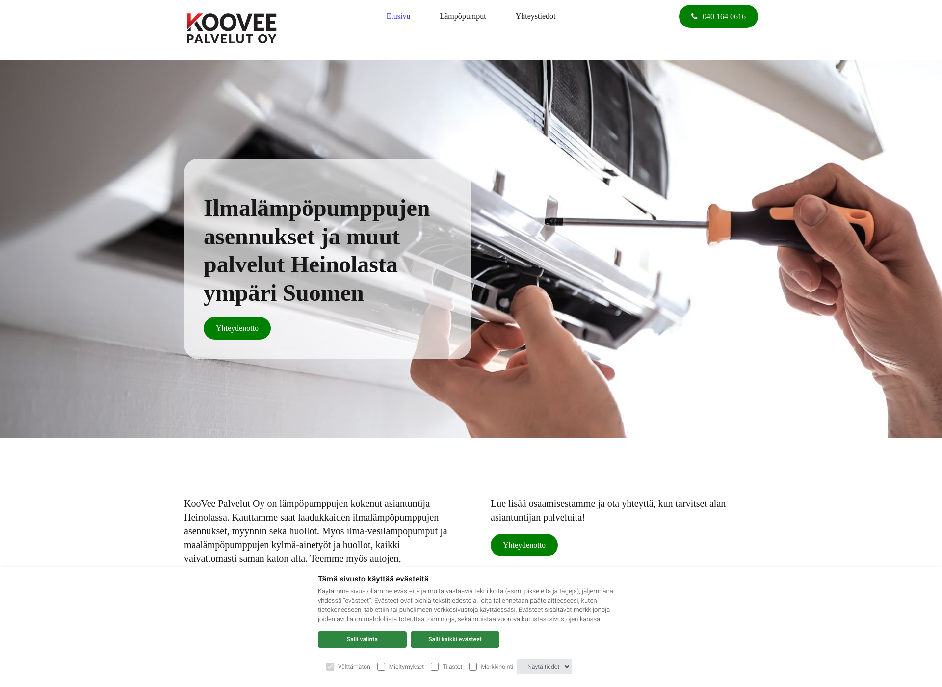 Screenshot for kooveepalvelut.fi