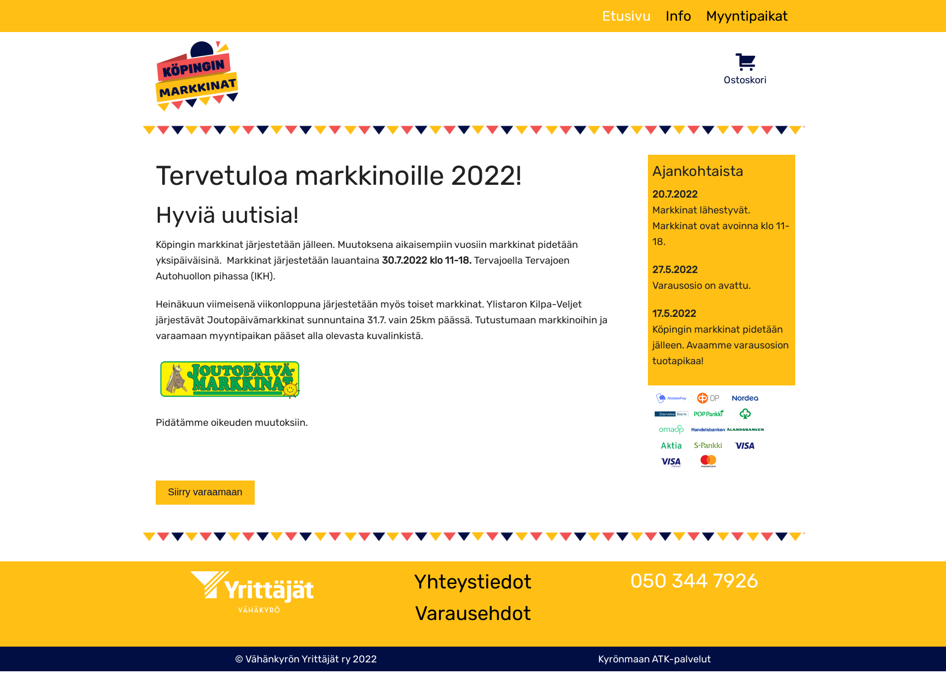 Näyttökuva kopinginmarkkinat.fi