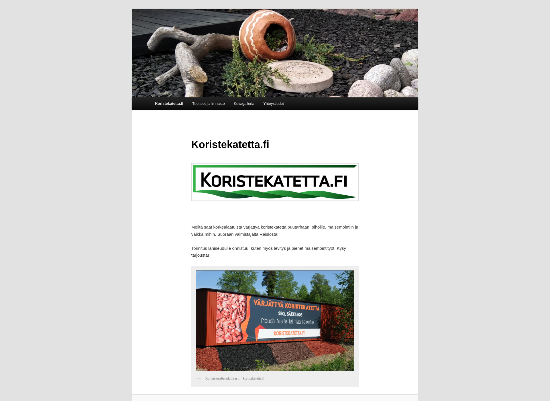 Screenshot for koristekatetta.fi