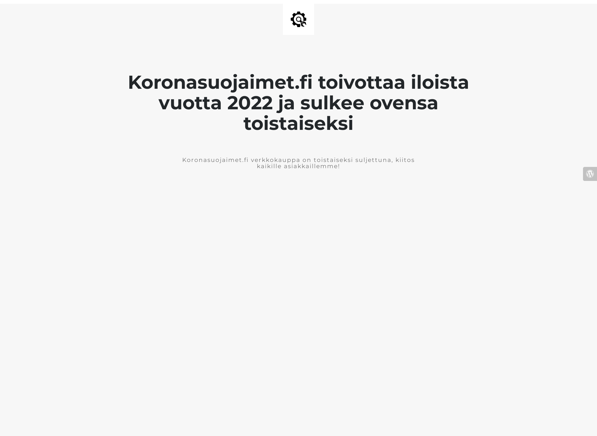 Skärmdump för koronasuojaimet.fi