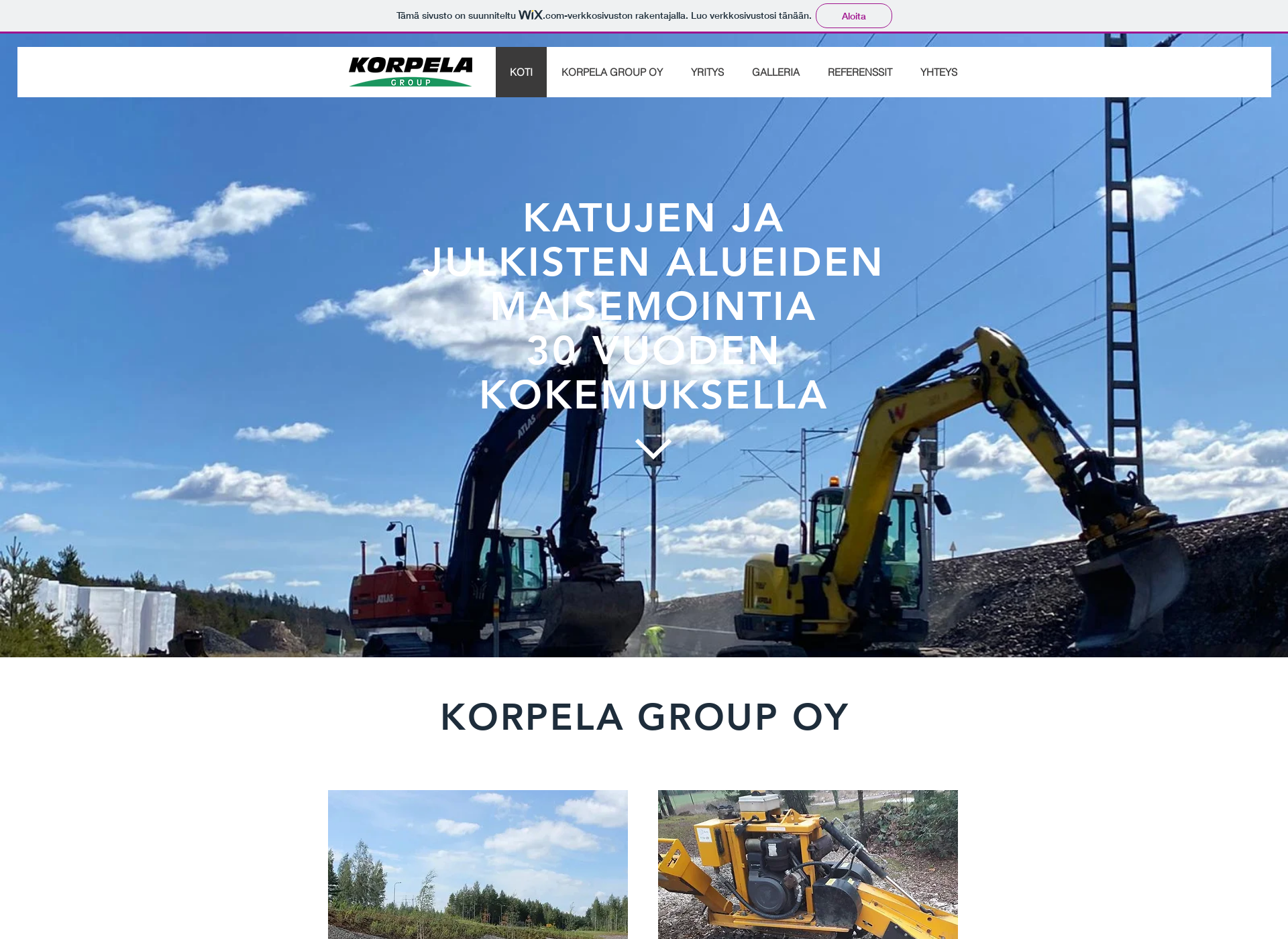 Screenshot for korpelagroup.fi