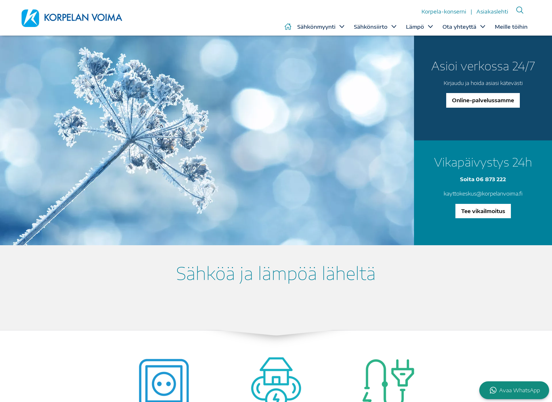 Screenshot for korpelanenergia.fi
