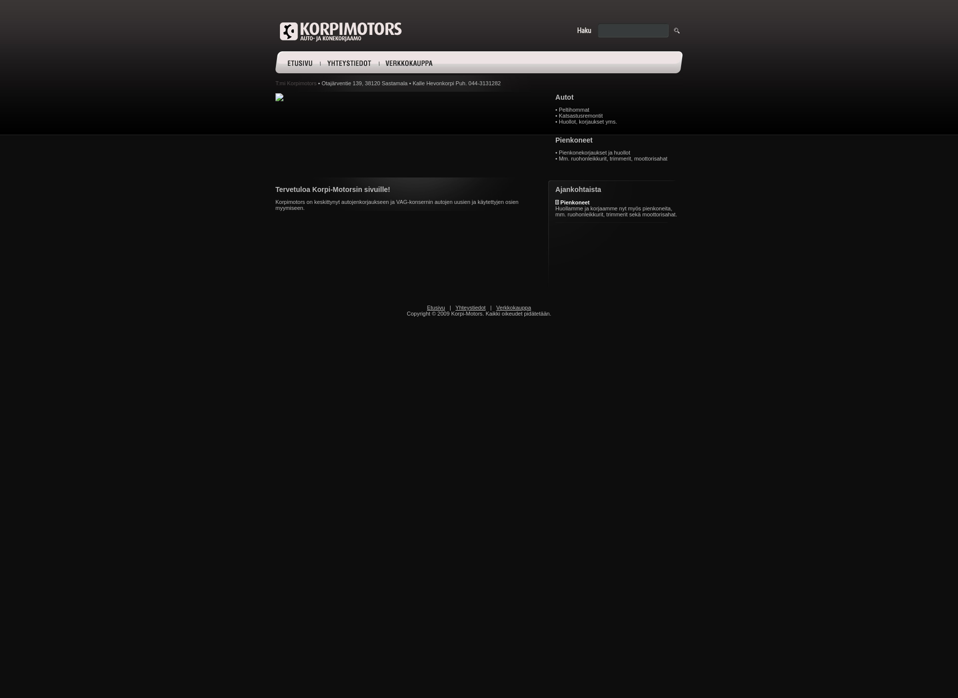Screenshot for korpimotors.fi