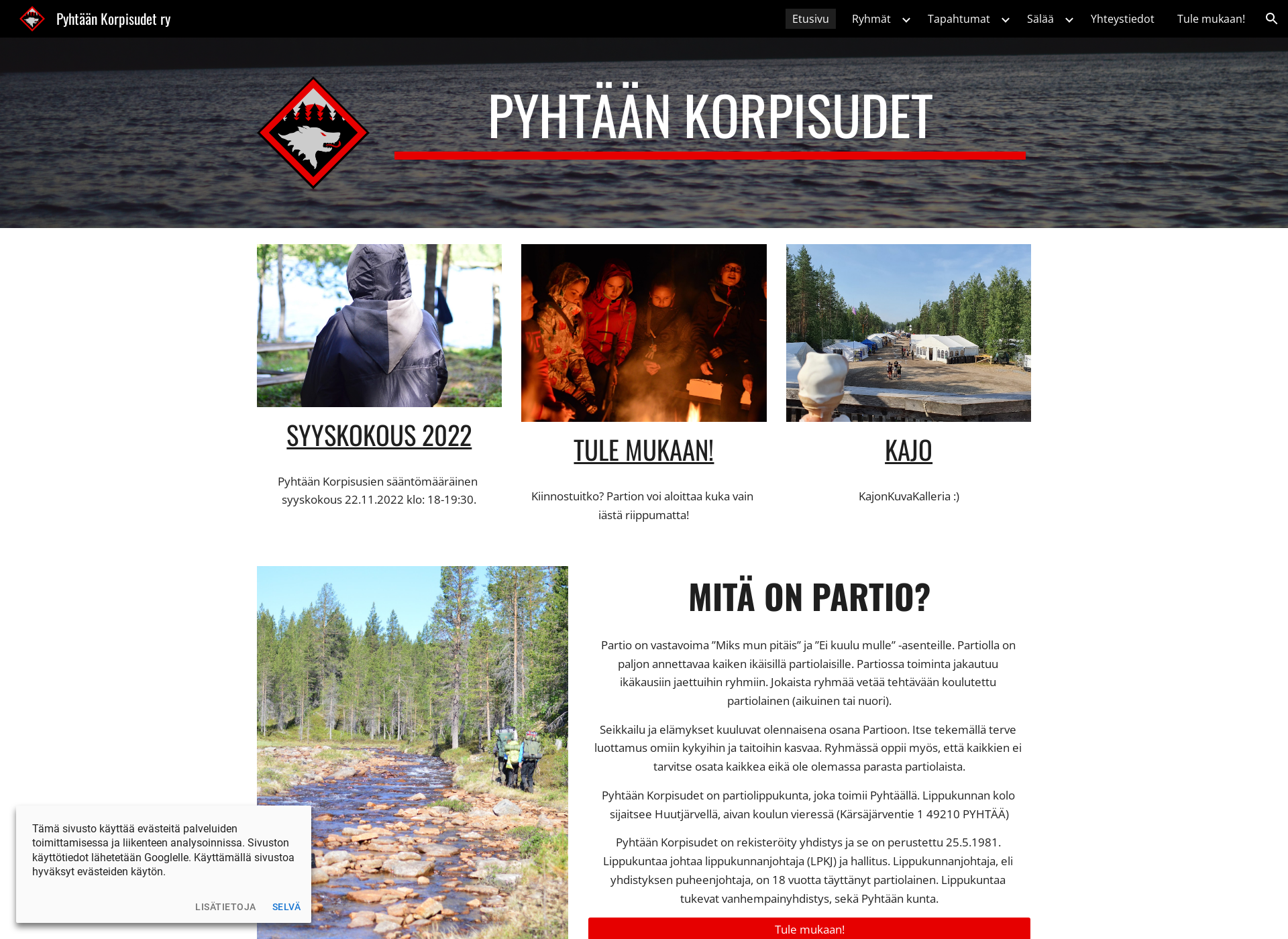 Screenshot for korpisudet.fi
