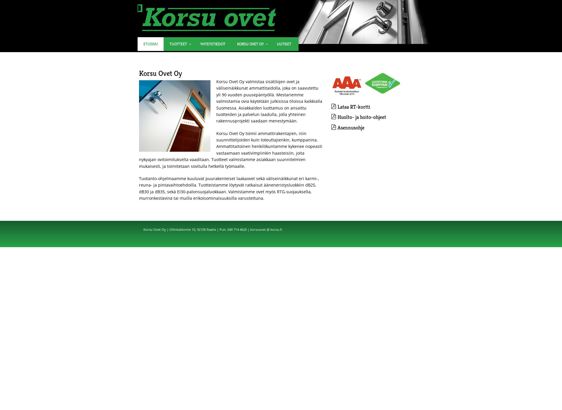 Screenshot for korsuovet.fi