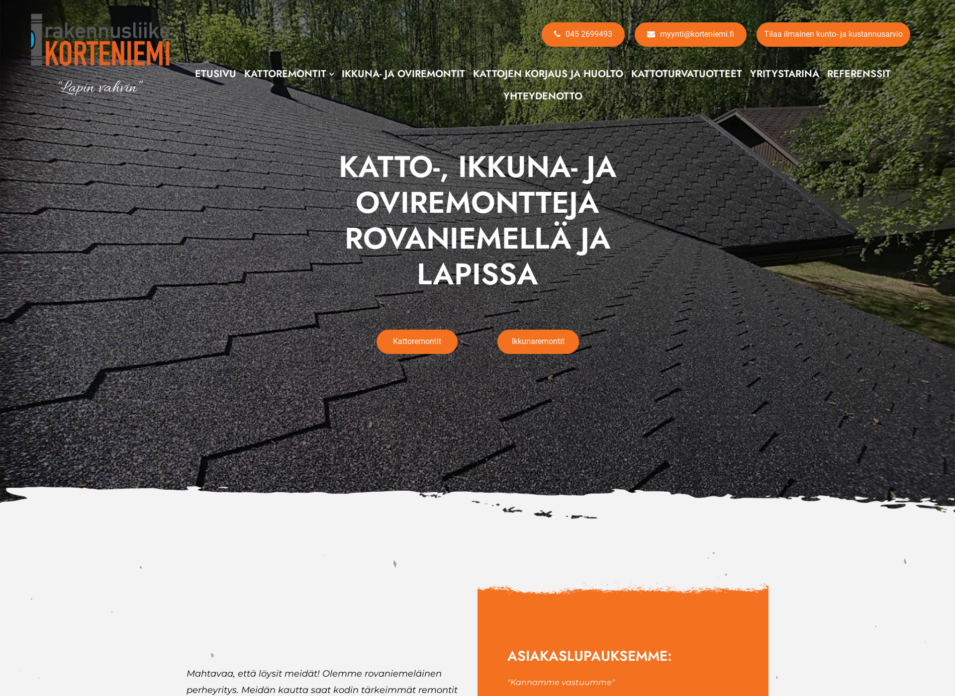 Screenshot for korteniemi.fi