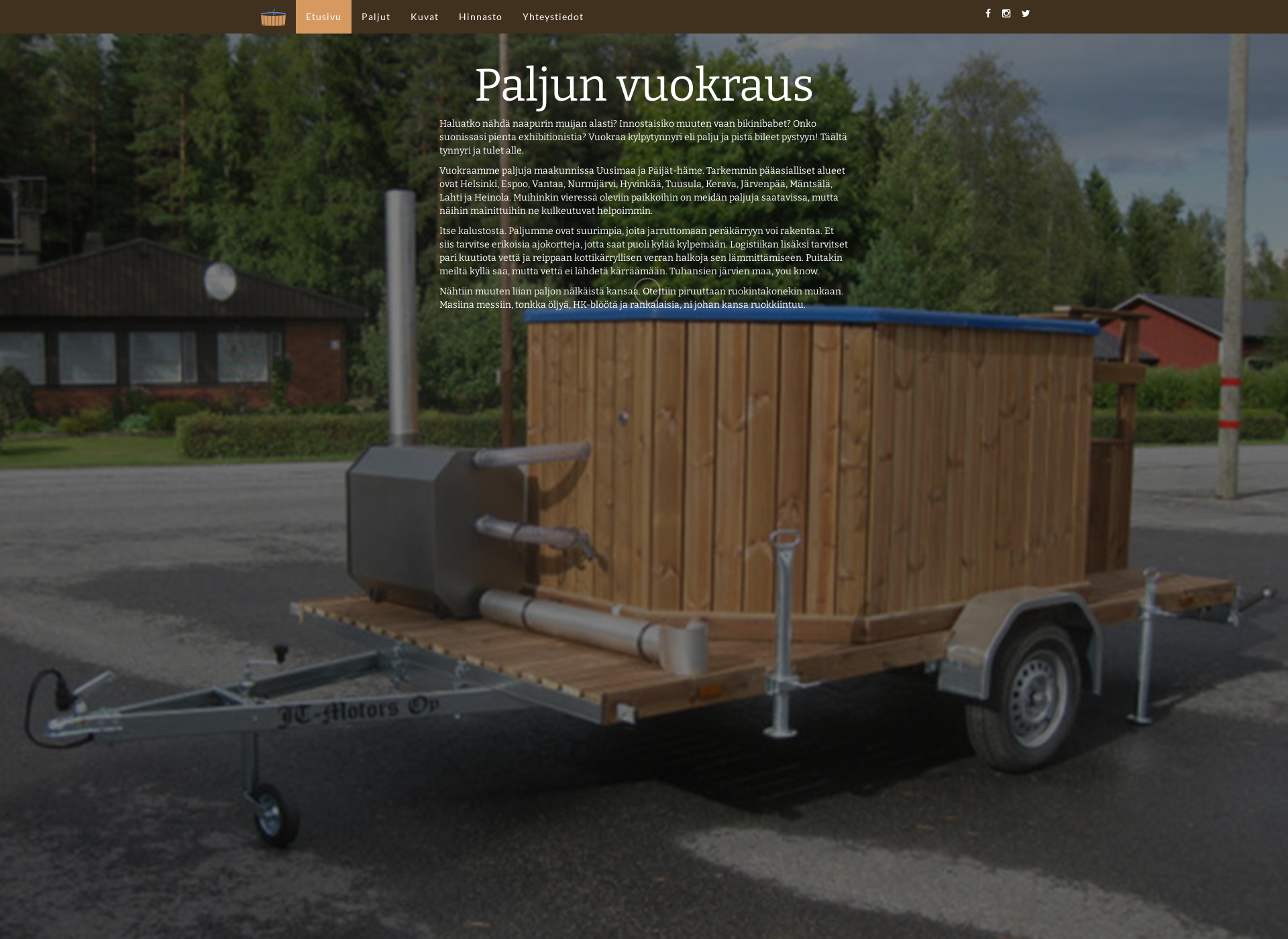 Screenshot for kortevat.fi