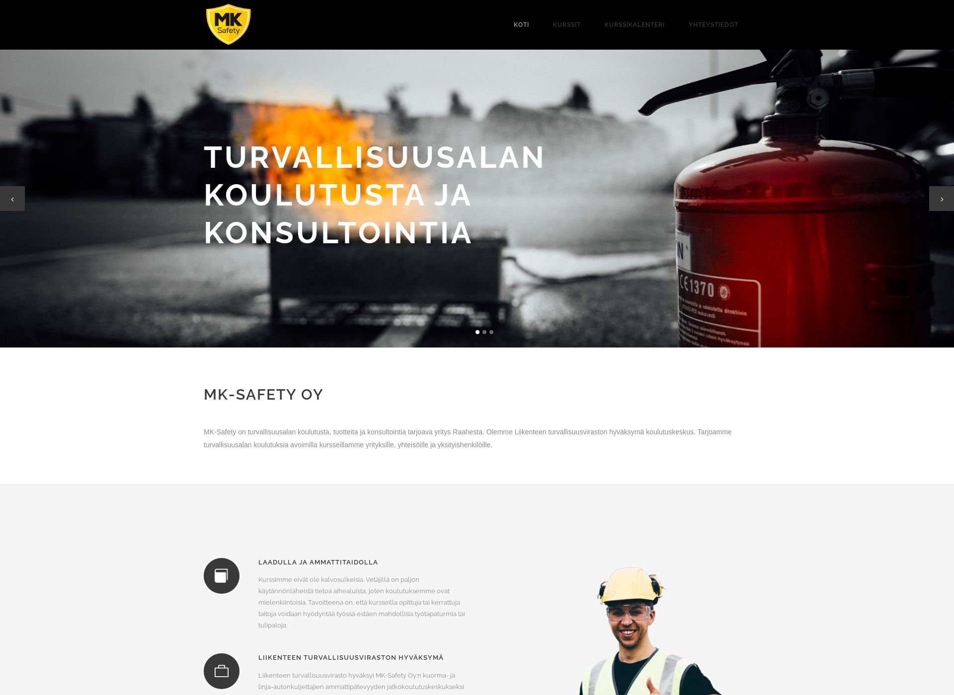 Screenshot for korttikurssit.fi