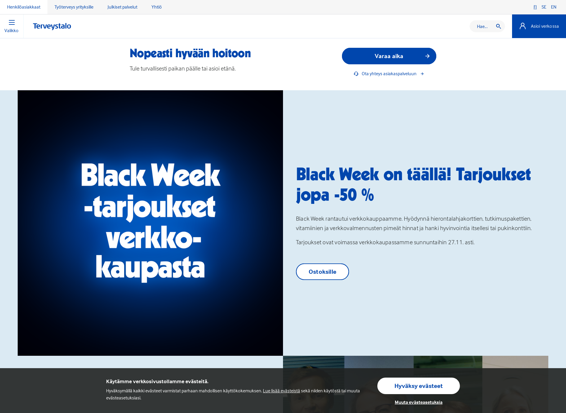 Screenshot for korvakipu.fi