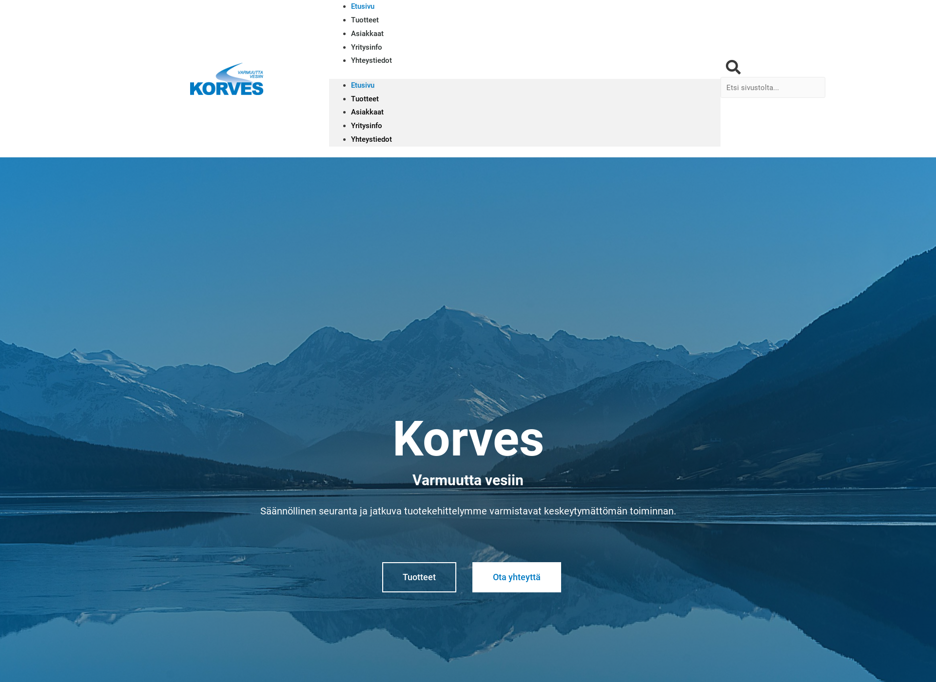 Screenshot for korves.fi