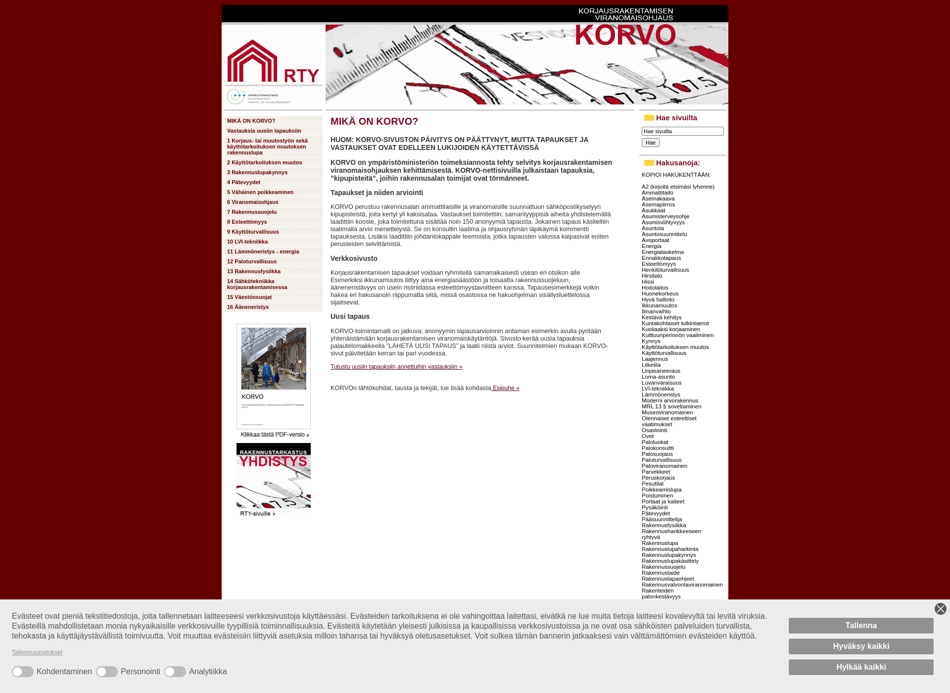 Screenshot for korvo.fi