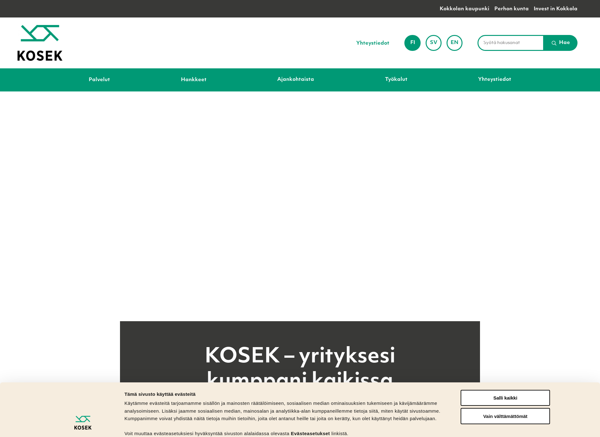 Screenshot for kosek.fi