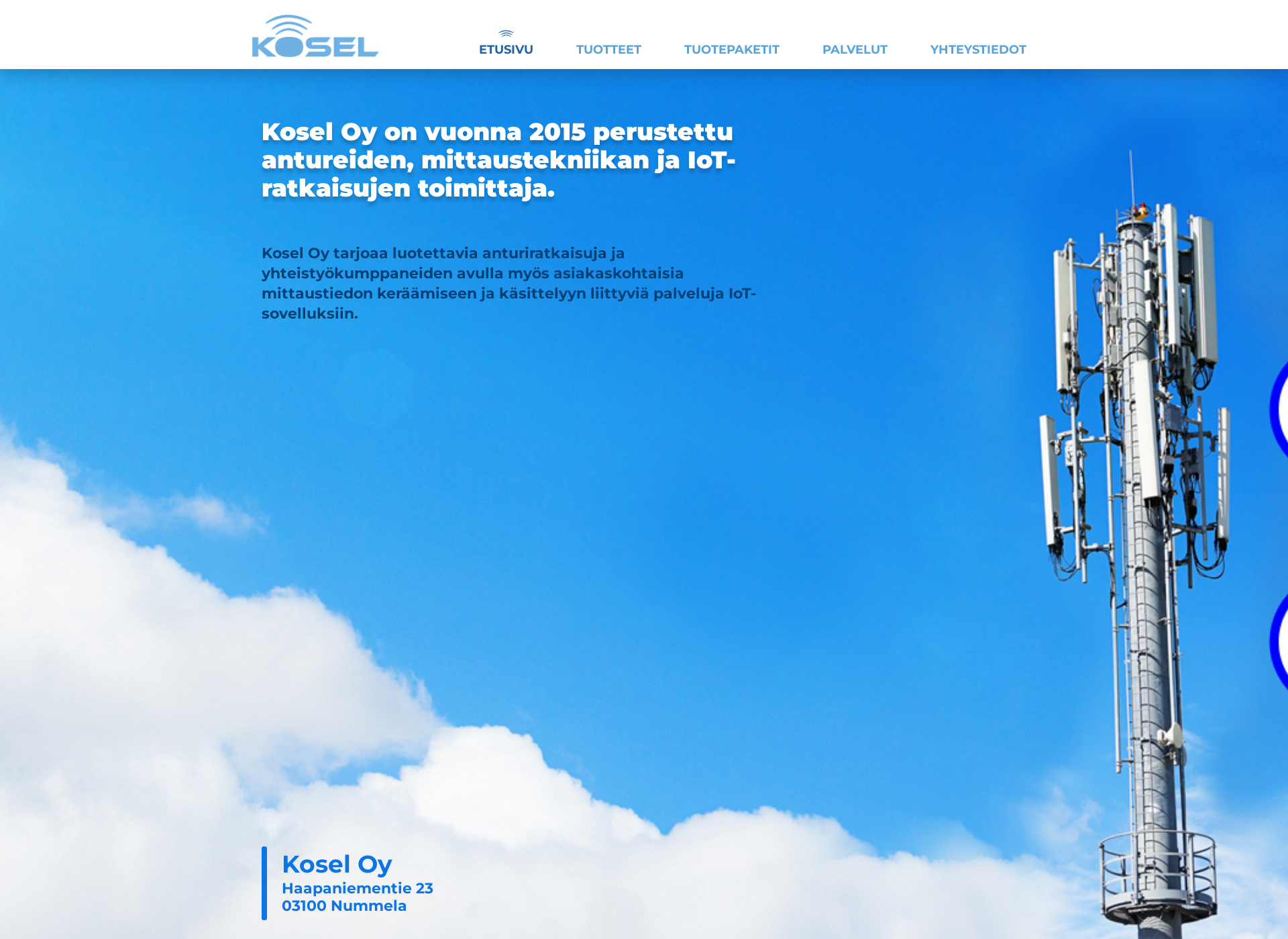 Screenshot for kosel.fi