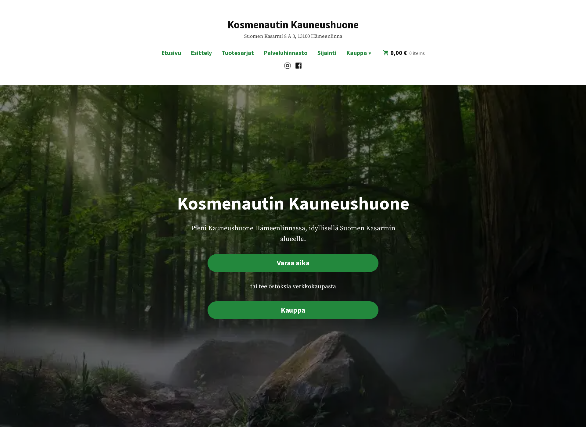 Screenshot for kosmenautti.fi