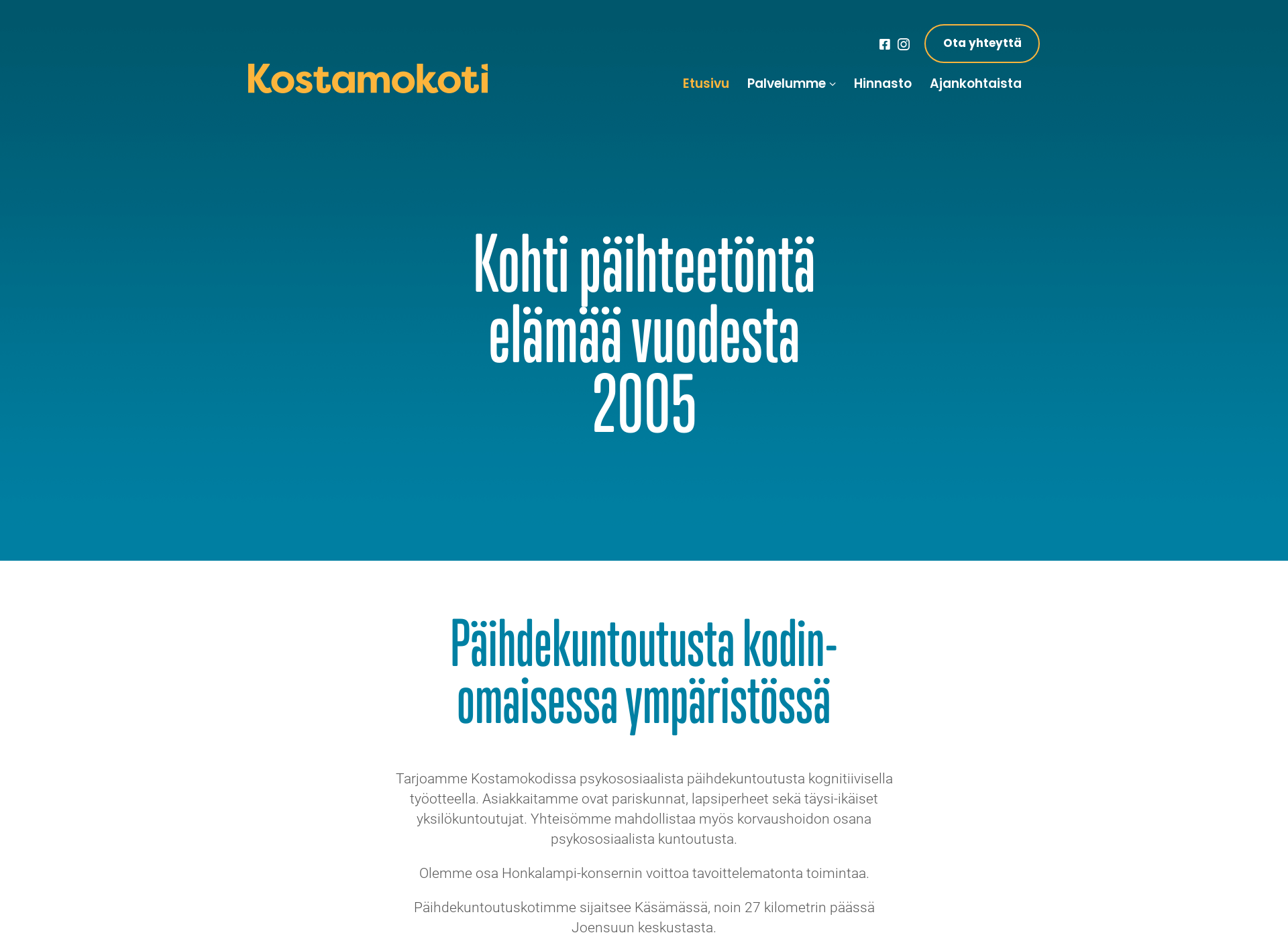 Screenshot for kostamokoti.fi