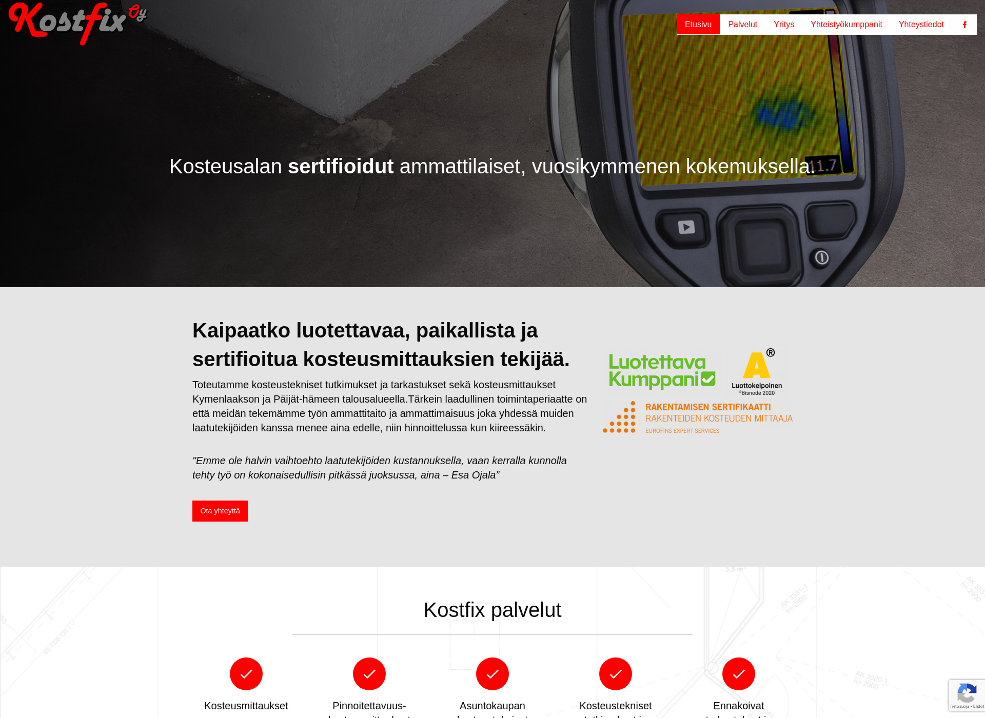 Screenshot for kostfix.fi