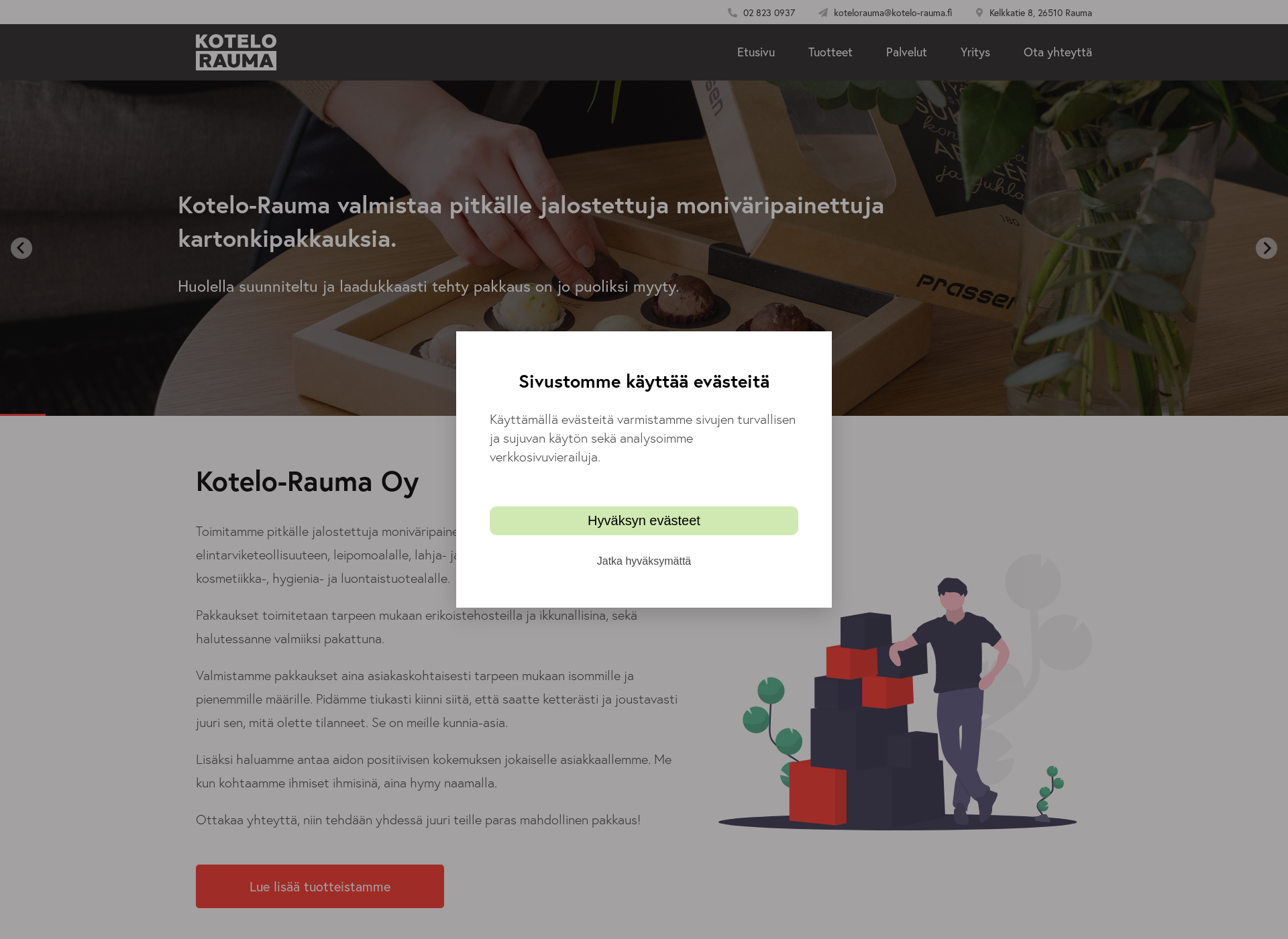 Screenshot for kotelo-rauma.fi