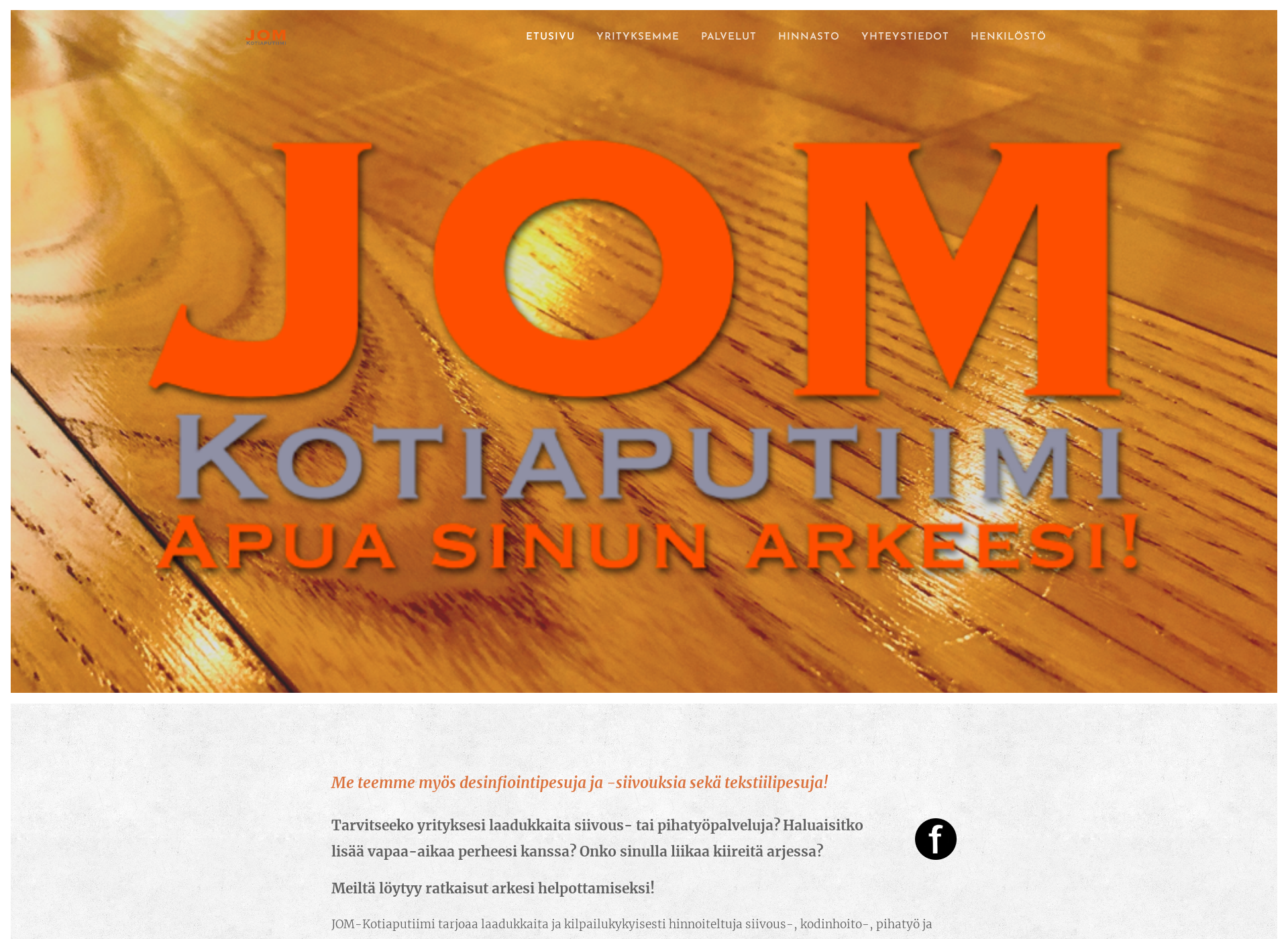 Screenshot for kotiaputiimi.fi