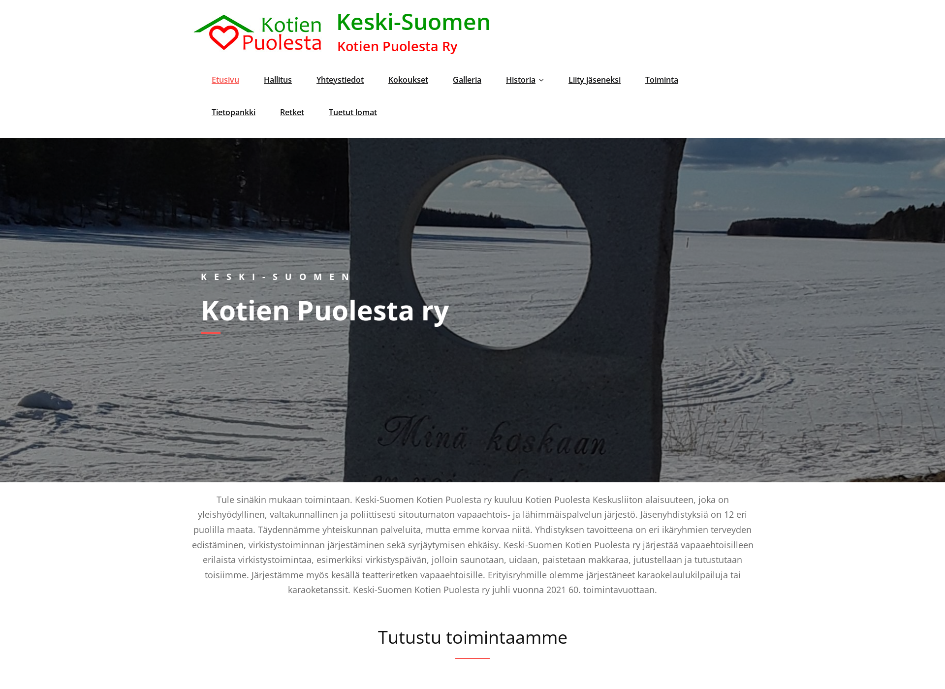 Screenshot for kotienpuolestakeskisuomi.fi