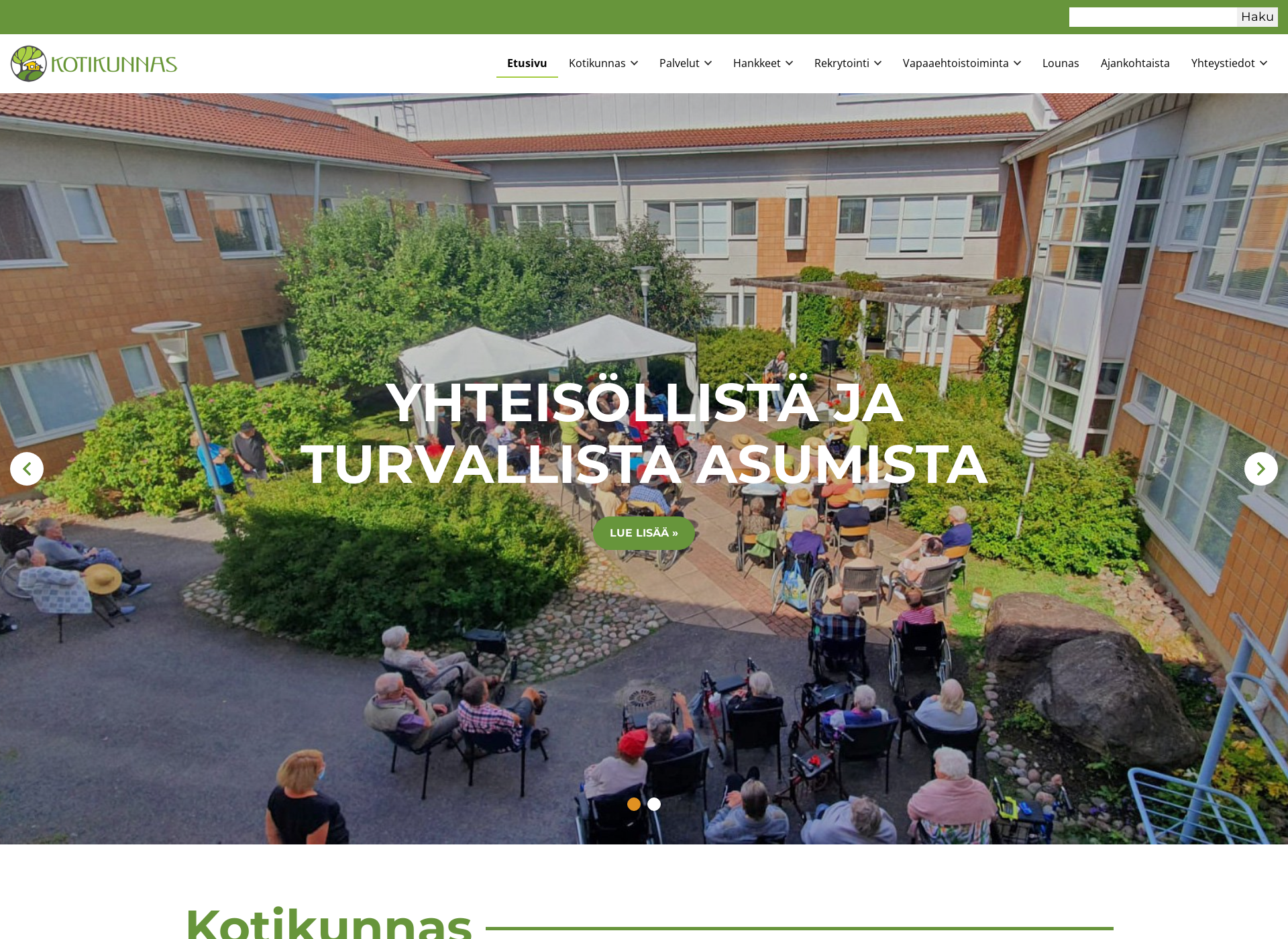 Screenshot for kotikunnas.fi