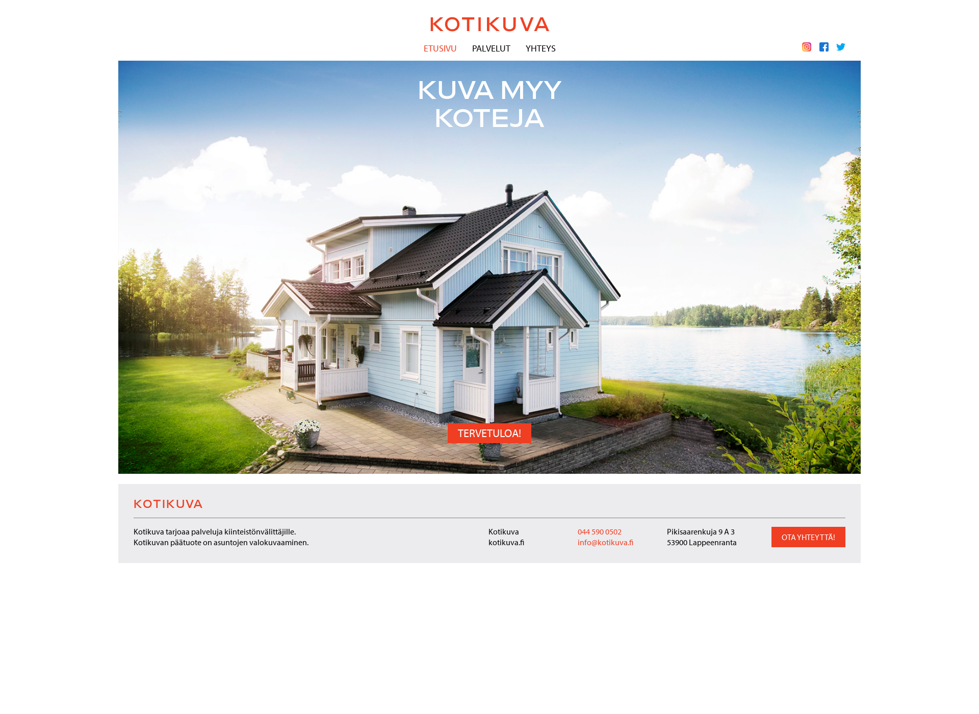 Skärmdump för kotikuva.fi