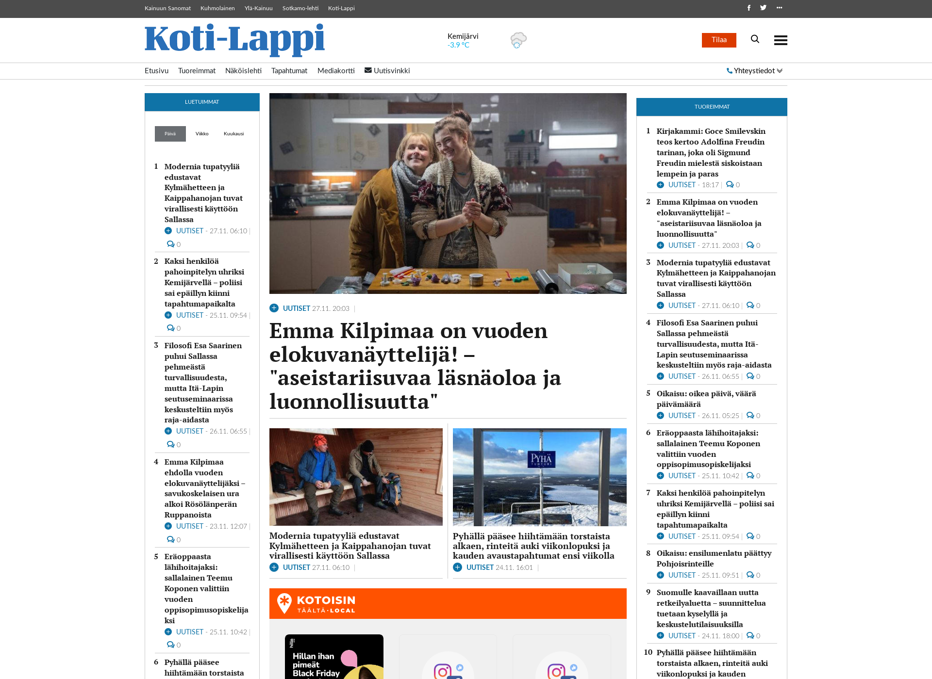 Screenshot for kotilappi.fi