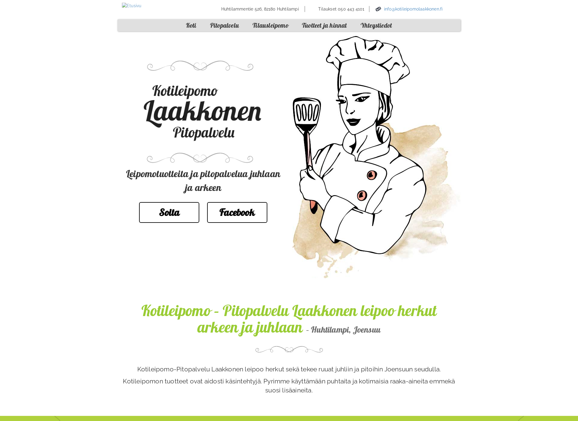 Screenshot for kotileipomolaakkonen.fi