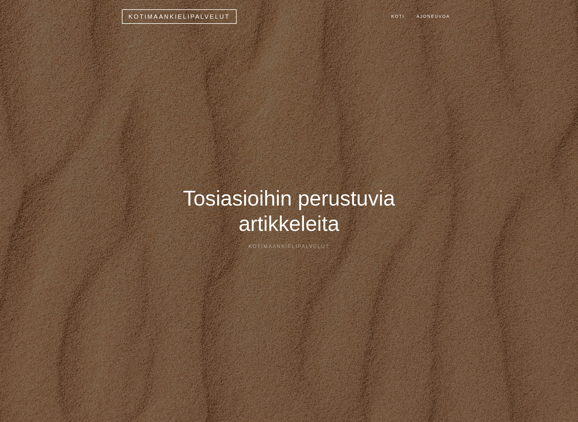 Screenshot for kotimaankielipalvelut.fi
