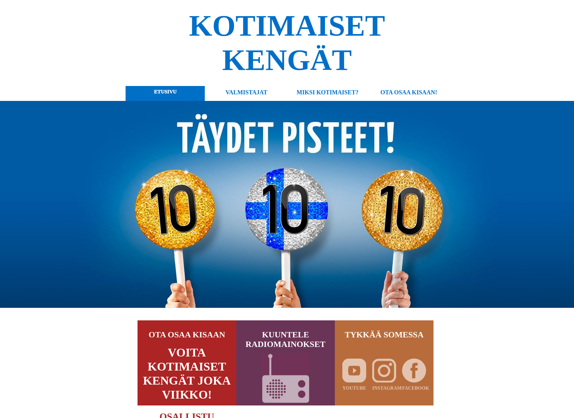 Screenshot for kotimaisetkengat.fi