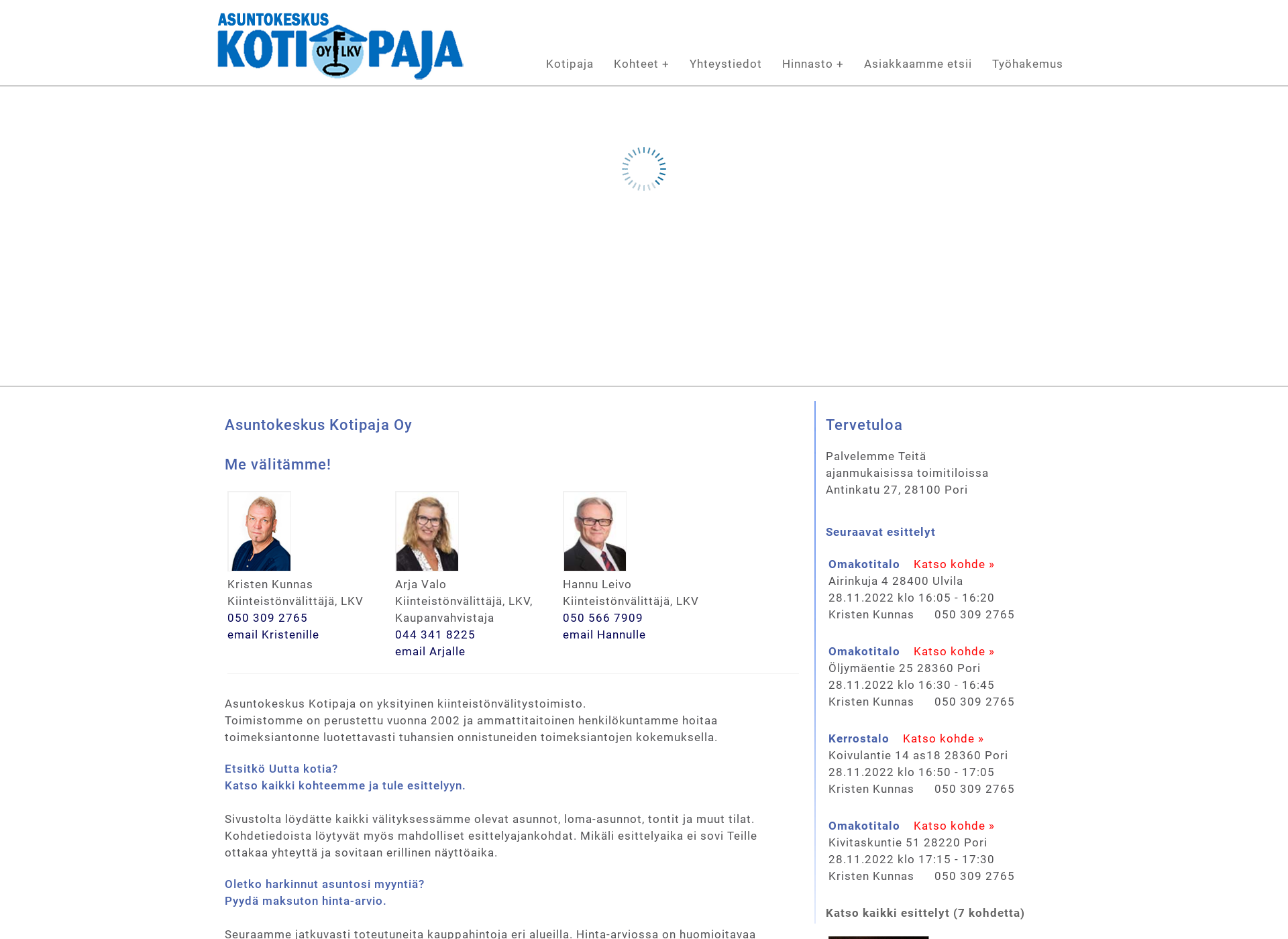 Screenshot for kotipaja.com