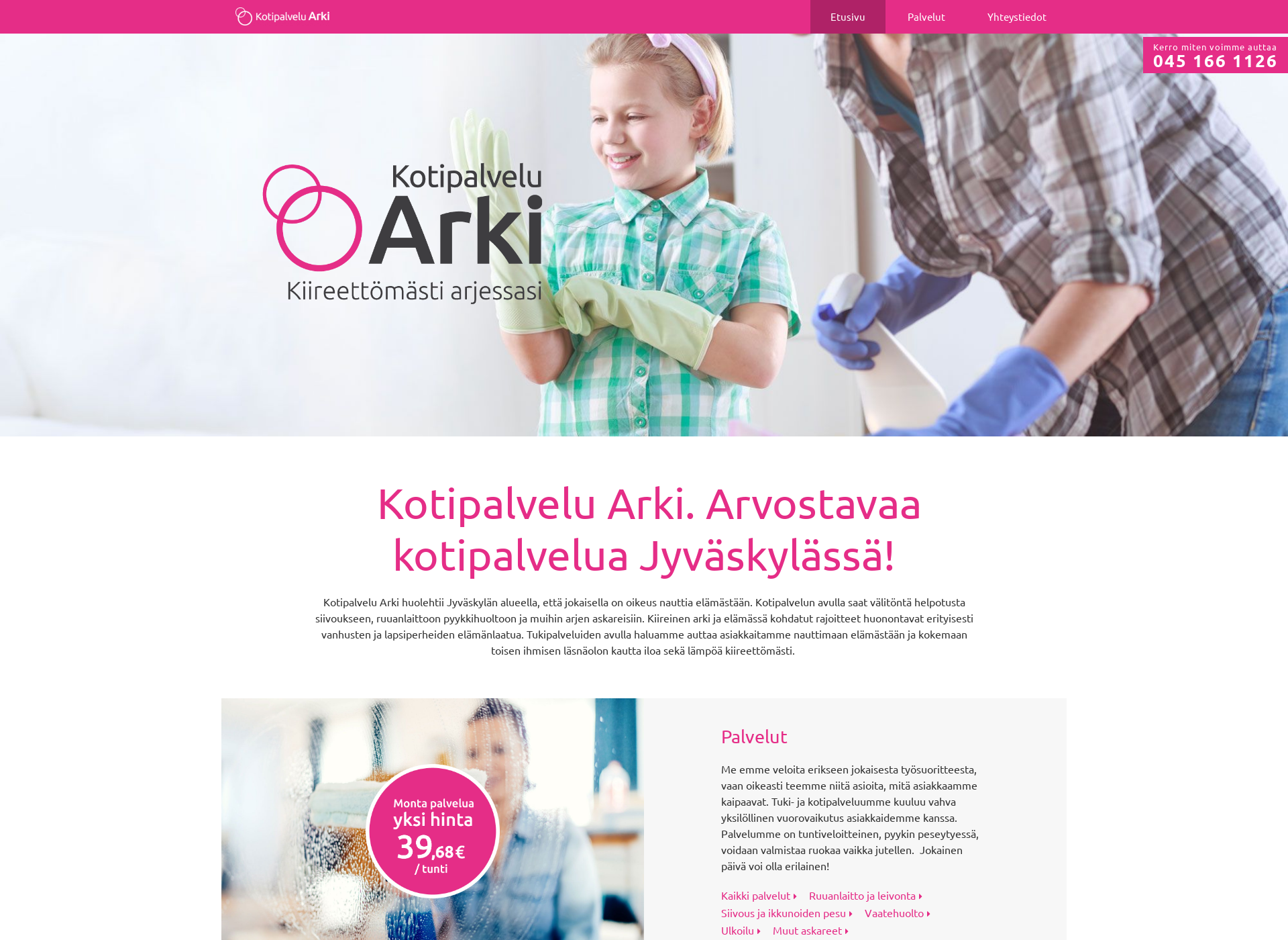 Screenshot for kotipalveluarki.fi