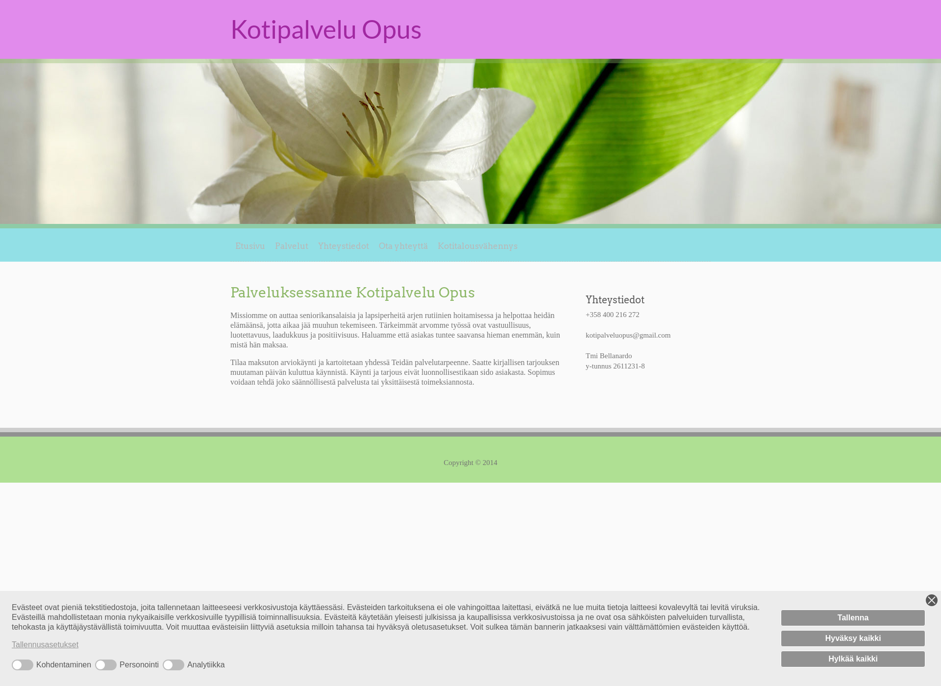 Screenshot for kotipalveluopus.fi